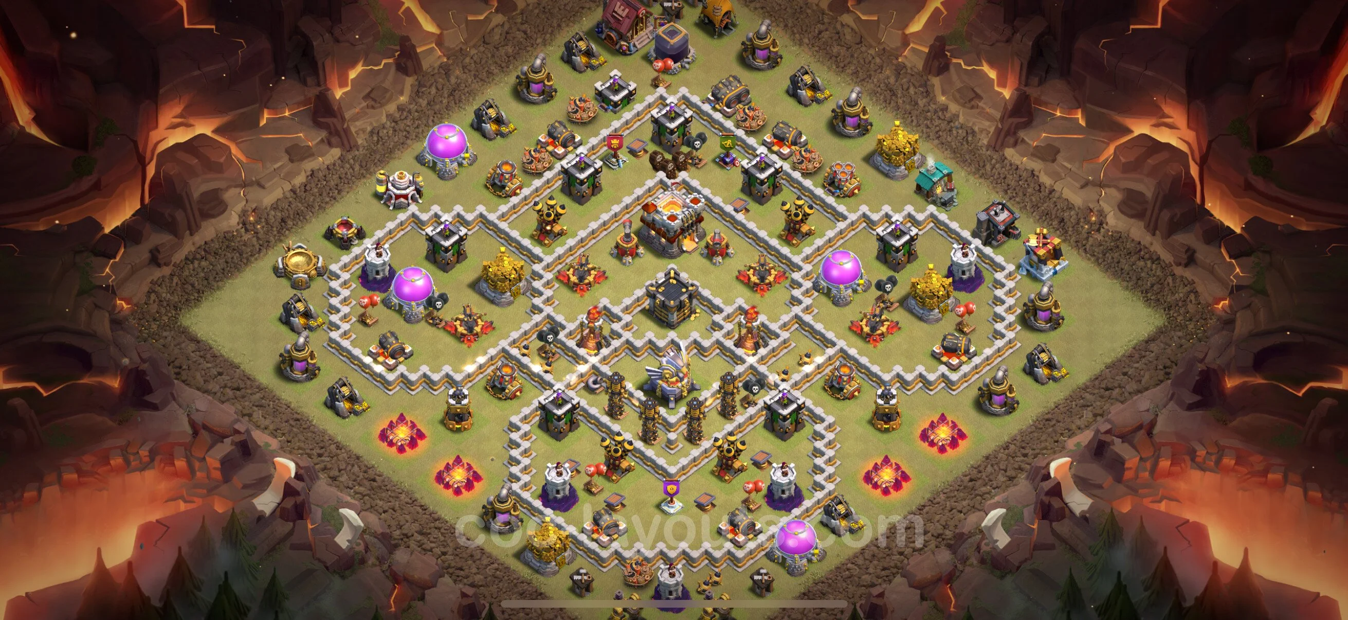 Top War Base TH11 with Link - Max Levels CWL Plan - Clash of Clans - (#157) — Krieg BH11