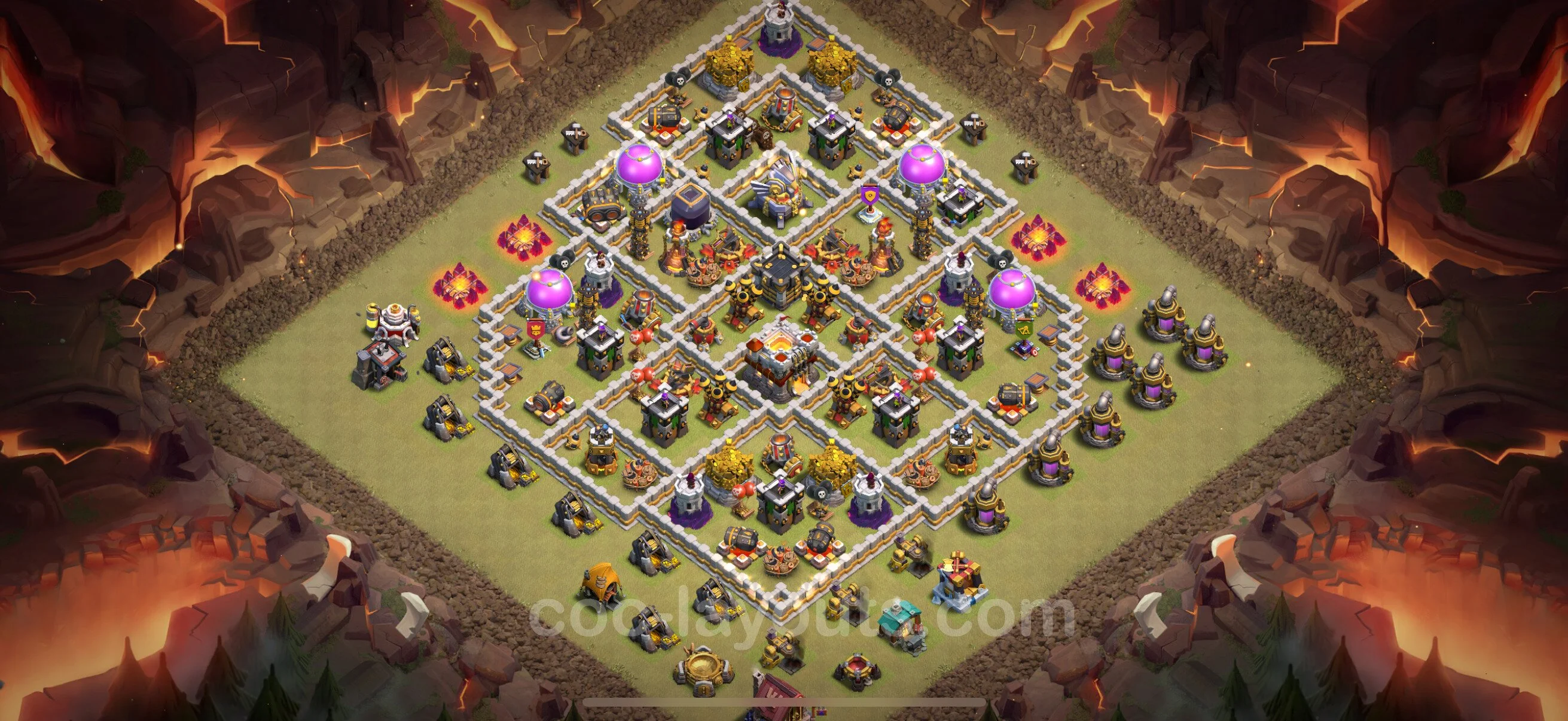 Top War Base TH11 with Link, Anti Everything - Max Levels CWL Plan - Clash of Clans - (#167) — Война BH11