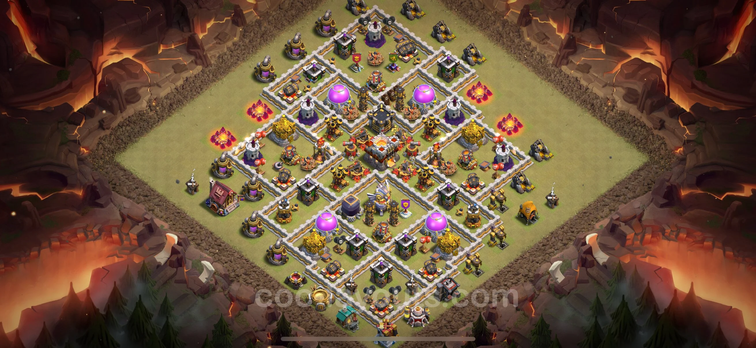 Top War Base TH11 with Link, Anti Air / Electro Dragon - Anti 2 Stars CWL Plan - Clash of Clans - (#171) — Oorlog BH11