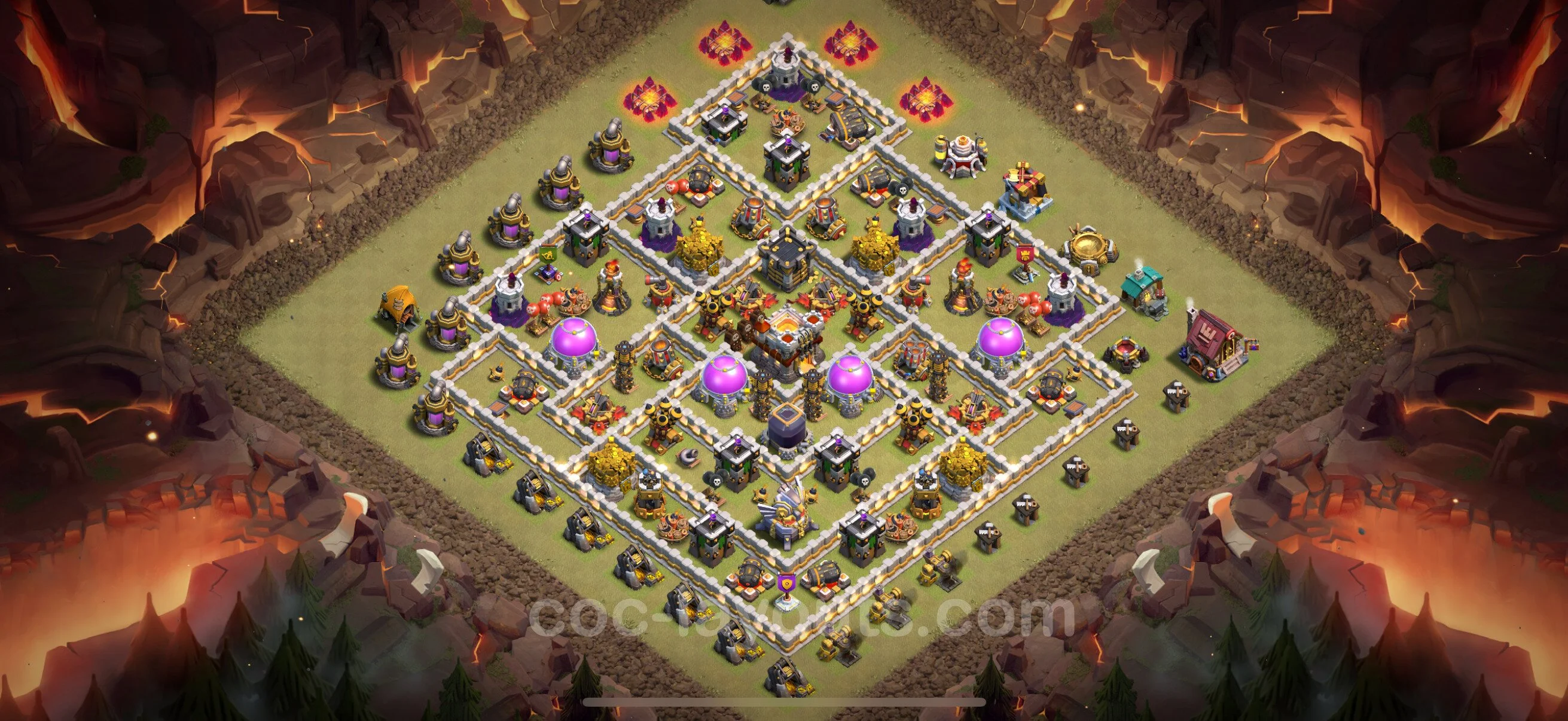 Top War Base TH11 with Link, Anti Everything - Max Levels CWL Plan - Clash of Clans - (#175) — Oorlog BH11
