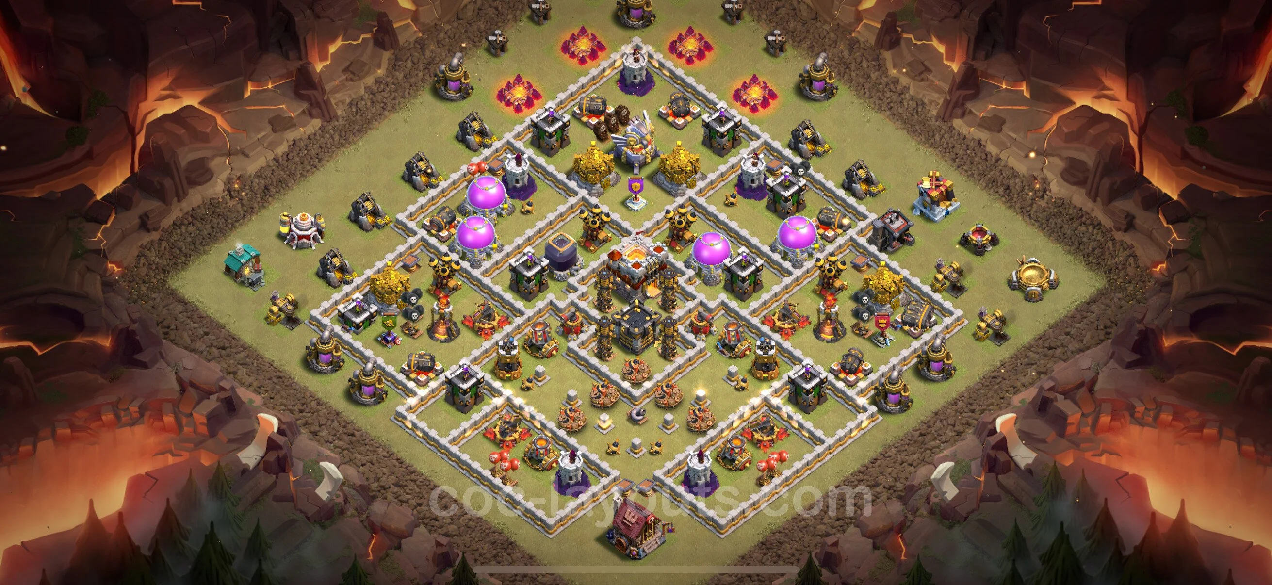 Top War Base TH11 with Link, Anti Everything, Hybrid - CWL Defence Plan - Clash of Clans - (#176) — Wojna BH11