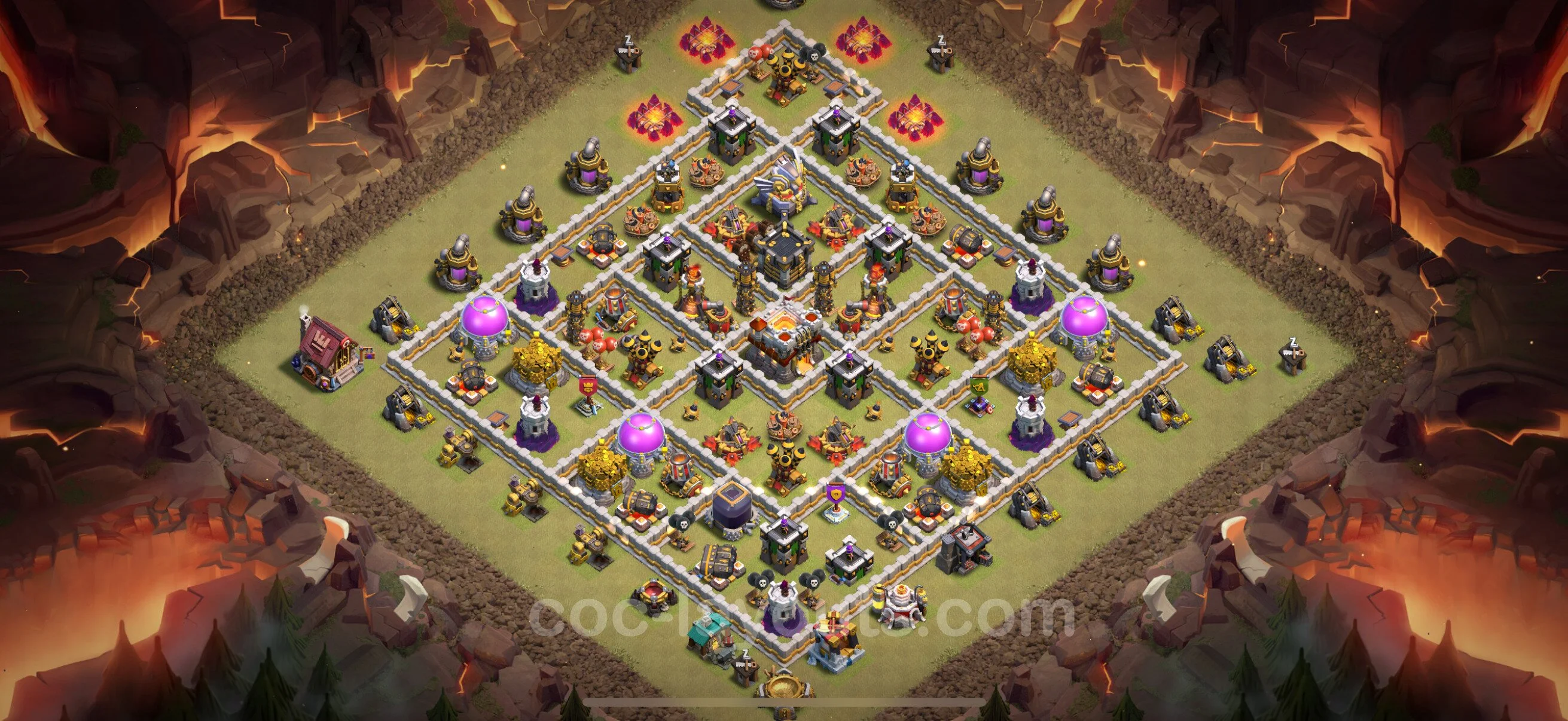 Top War Base TH11 with Link, Legend League - Max Levels CWL Plan - Clash of Clans - (#177) — Guerra BH11
