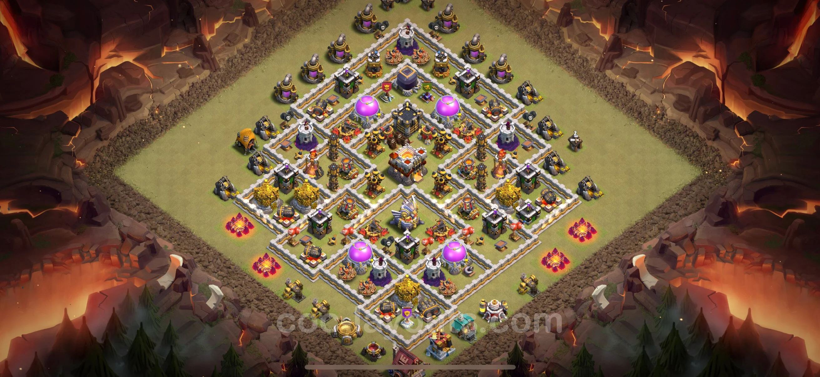 Top War Base TH11 with Link, Anti Everything - Anti 2 Stars CWL Plan - Clash of Clans - (#181) — War BH11
