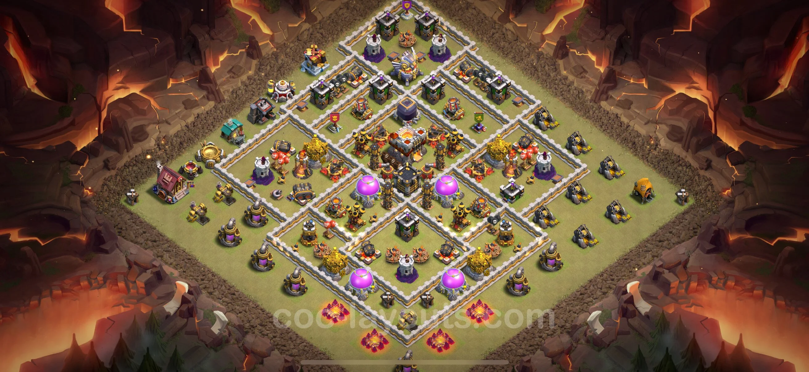 Top War Base TH11 with Link, Anti Everything, Hybrid - CWL Defence Plan - Clash of Clans - (#185) — Wojna BH11