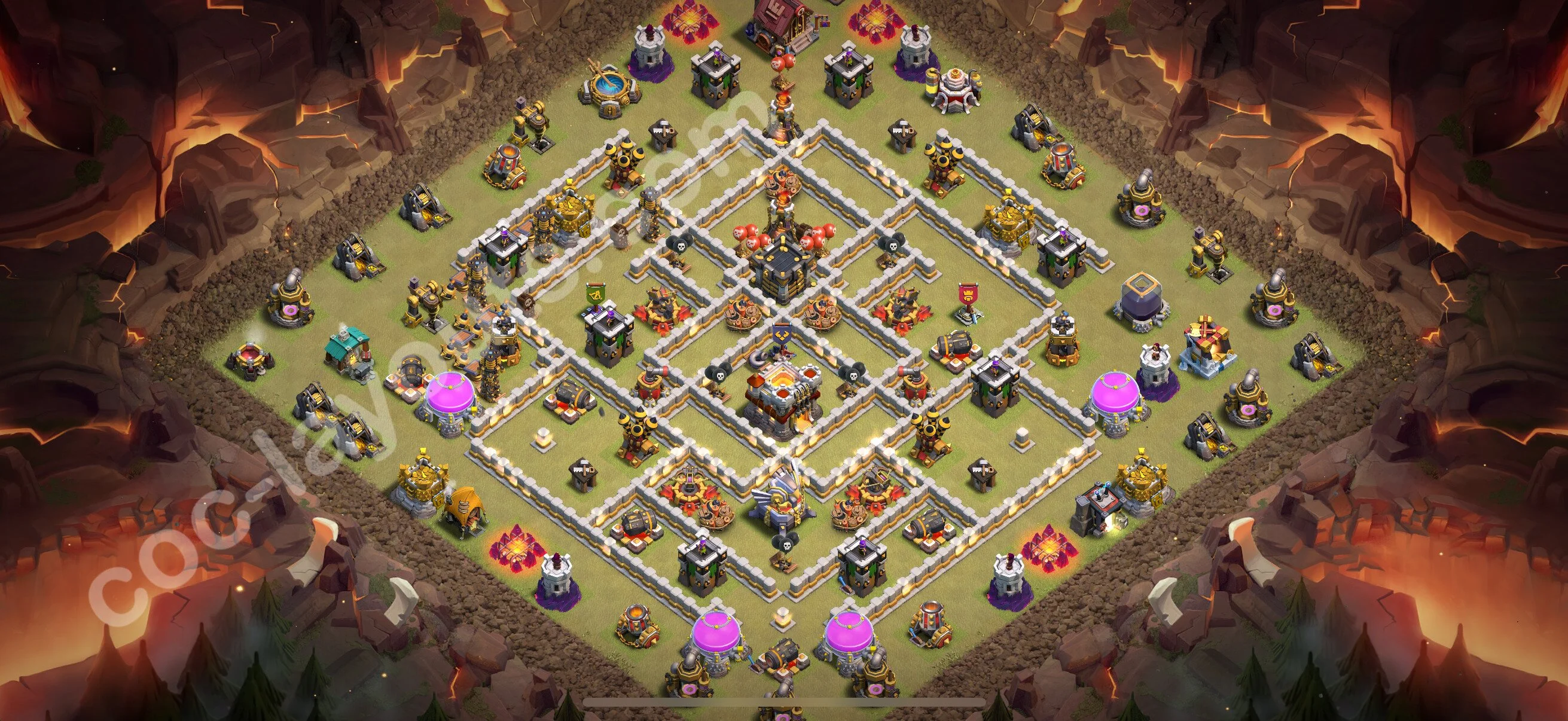 Top War Base TH11 with Link - Anti 3 Stars CWL Plan 2026 - Clash of Clans - (#191) — Oorlog BH11