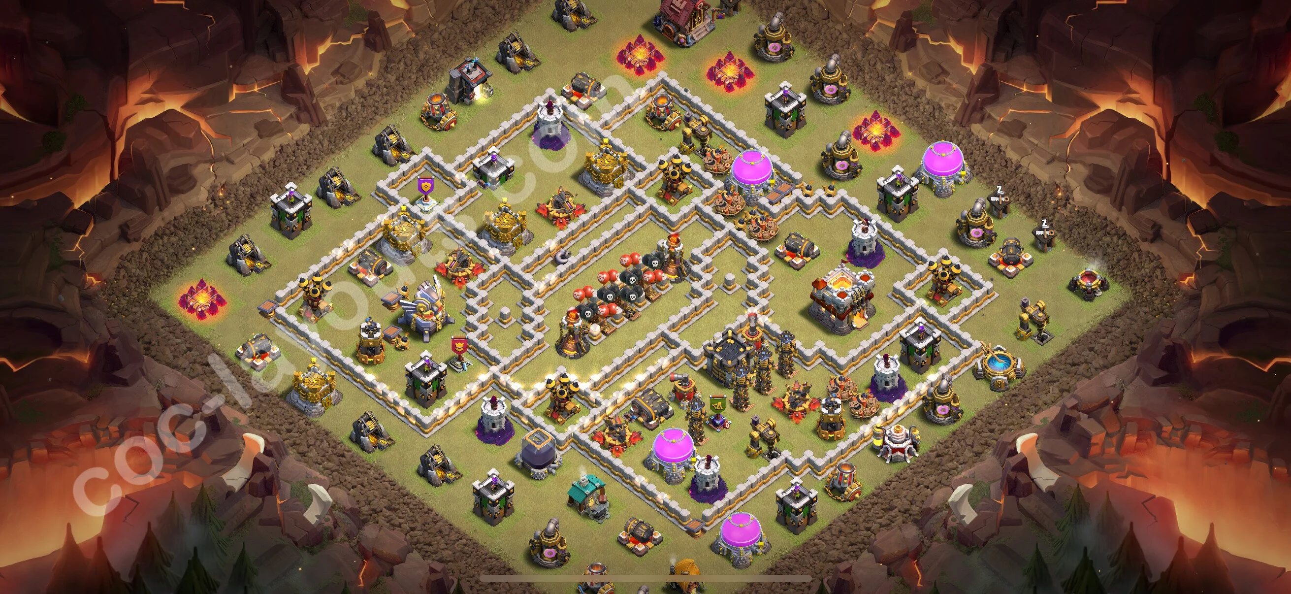 Top War Base TH11 with Link - Anti 3 Stars CWL Plan 2026 - Clash of Clans - (#192) — Oorlog BH11