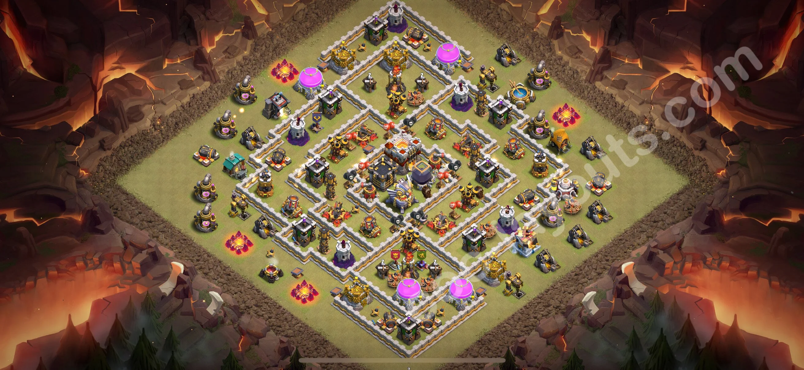 Top War Base TH11 with Link, Anti Everything, Hybrid - CWL Defence Plan 2026 - Clash of Clans - (#194) — Guerra BH11
