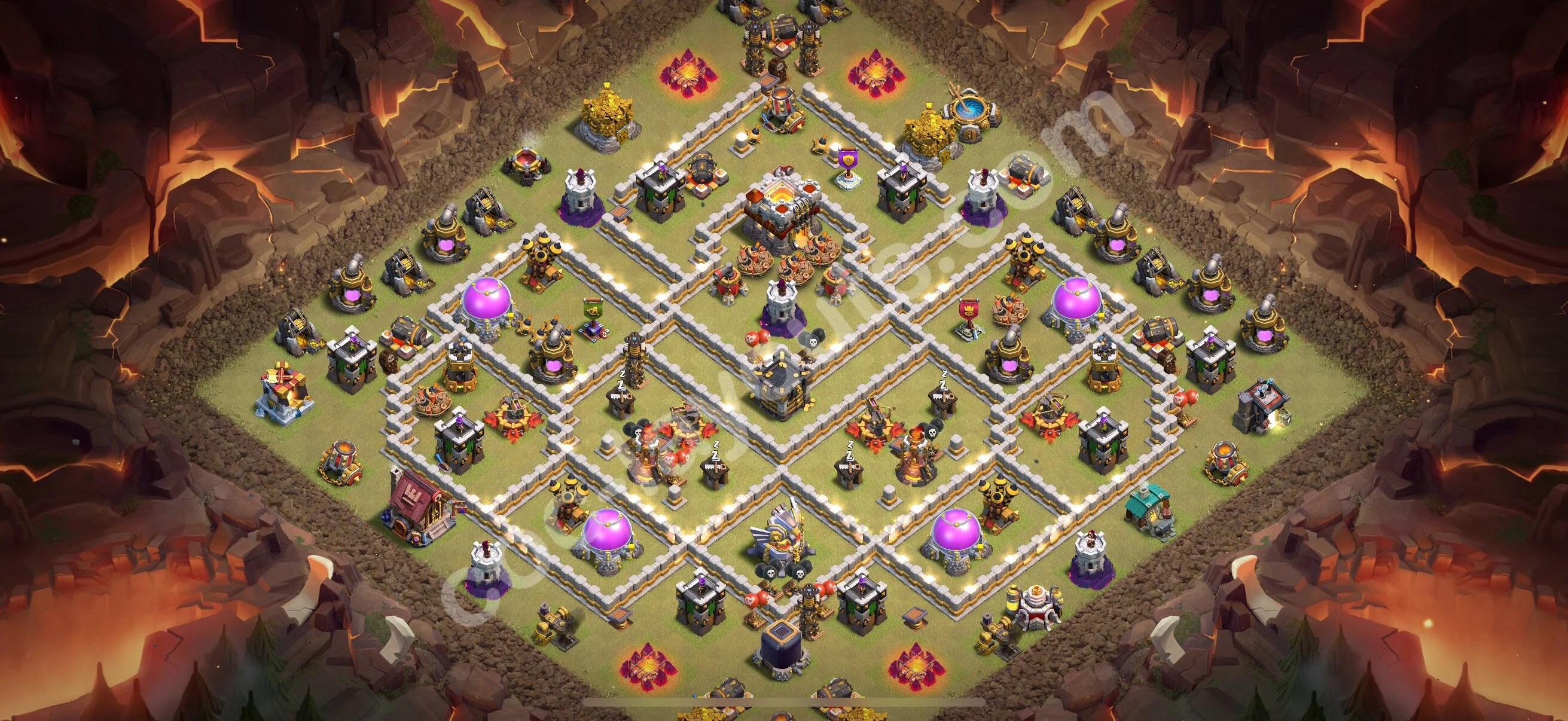 Top War Base TH11 with Link - Anti 3 Stars CWL Plan 2026 - Clash of Clans - (#196) — Oorlog BH11