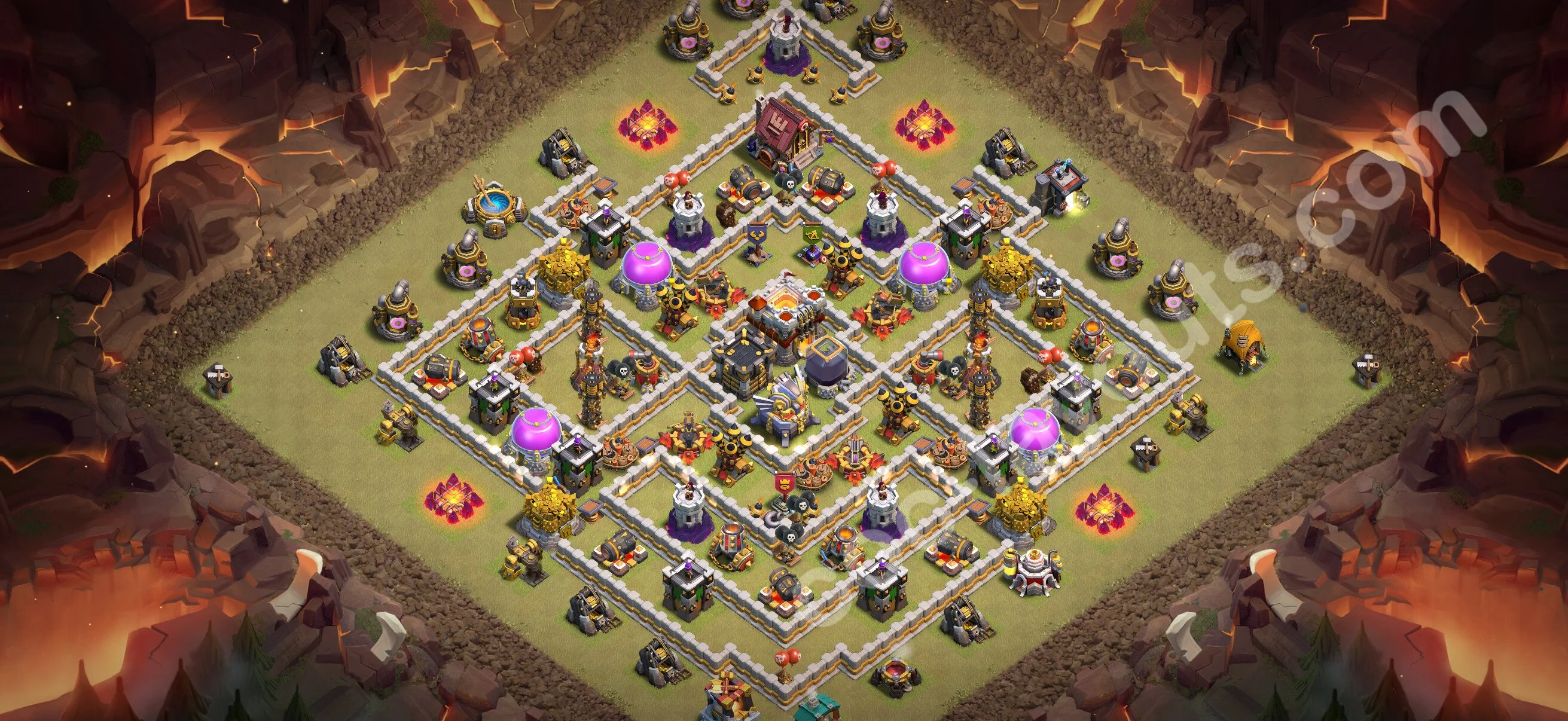 Top War Base TH11 with Link - Anti 3 Stars CWL Plan 2026 - Clash of Clans - (#205) — वॉर BH11