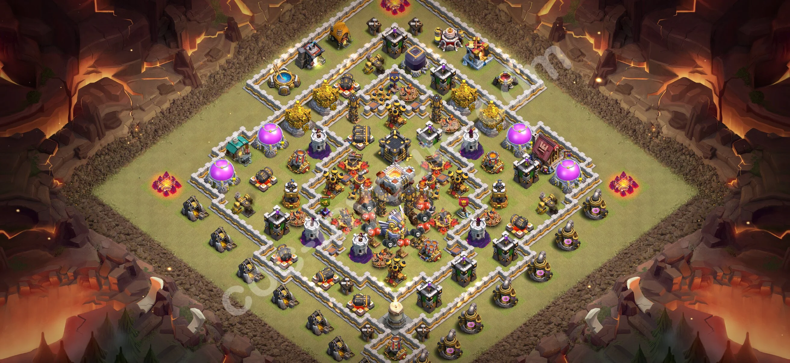 Top War Base TH11 with Link, Hybrid - Anti 3 Stars CWL Plan 2026 - Clash of Clans - (#206) — Wojna BH11