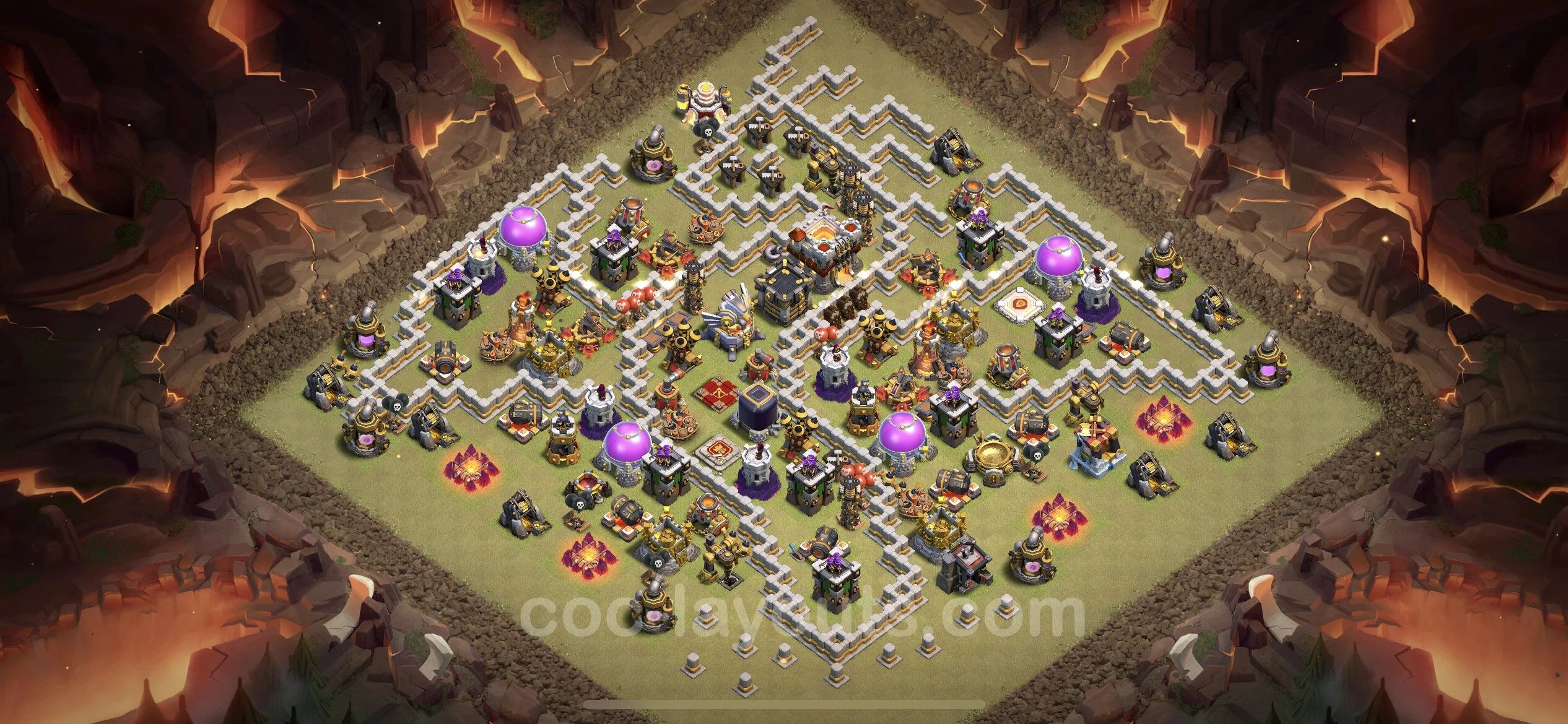 Top War Base TH11 with Link, Anti Everything - CWL Defence Plan - Clash of Clans - (#49)