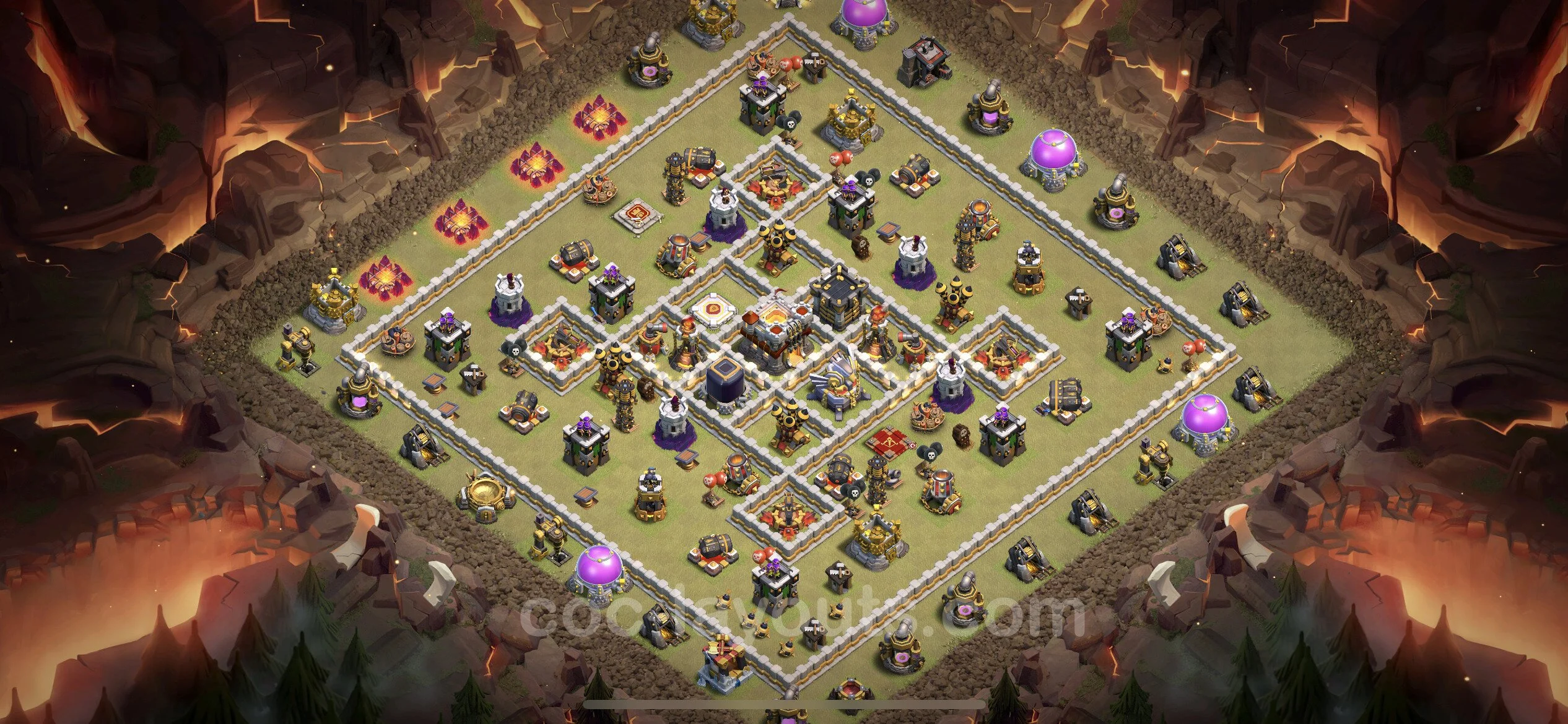Top War Base TH11 with Link, Anti Air / Electro Dragon - Anti 3 Stars CWL Plan - Clash of Clans - (#51) — Savaş BH11
