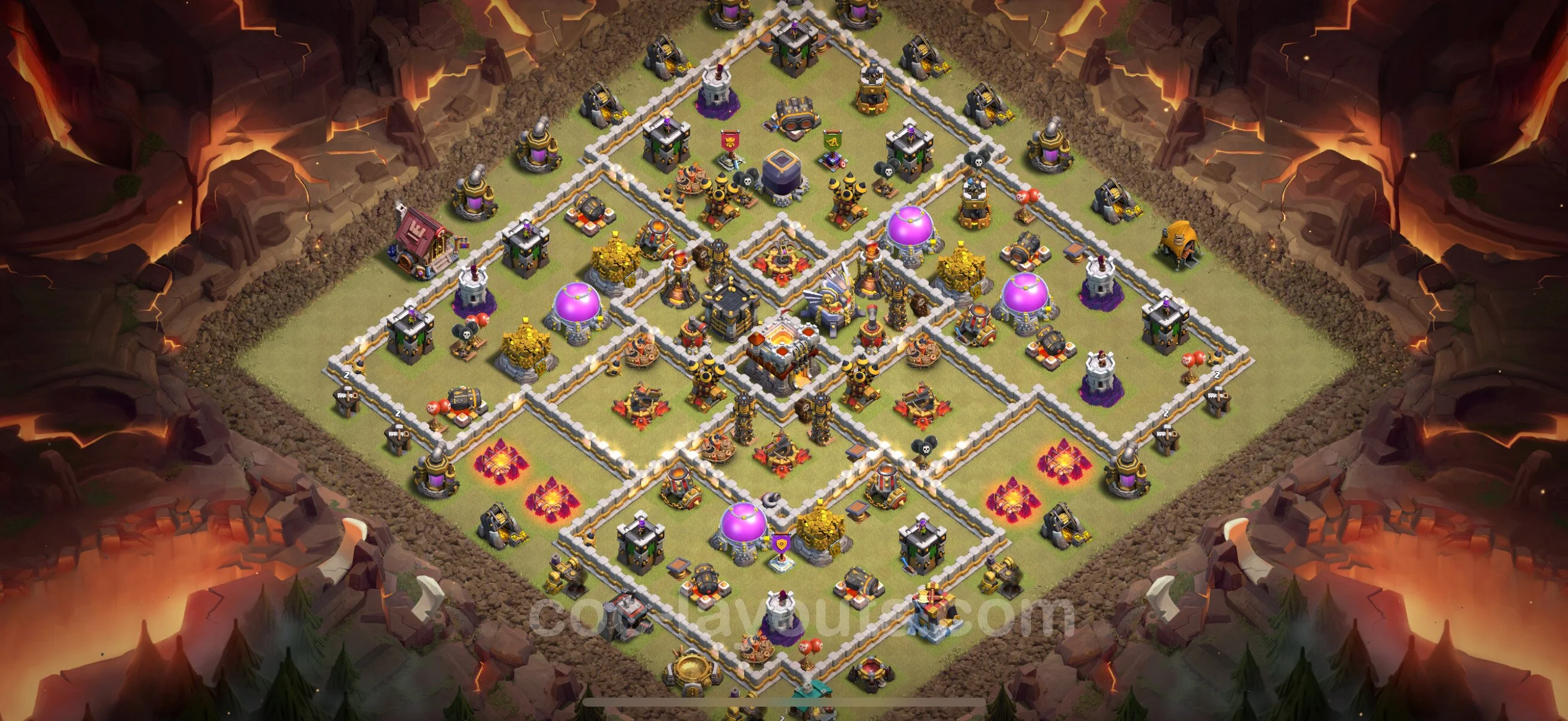Top War Base TH11 with Link, Legend League - Anti 2 Stars CWL Plan - Clash of Clans - (#58) — Guerre BH11