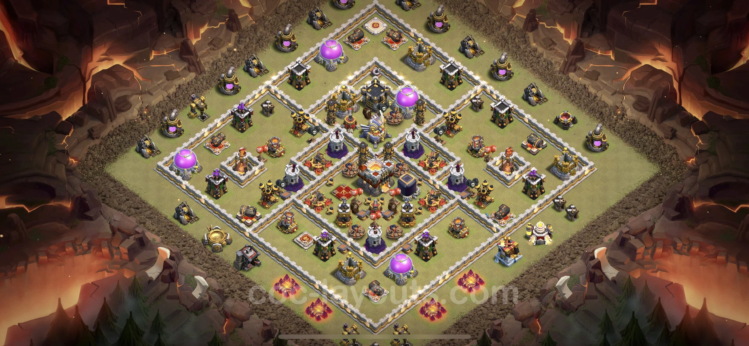 Top War Base TH11 with Link, Anti Air / Electro Dragon - CWL Defence Plan - Clash of Clans - (#59) — Wojna BH11