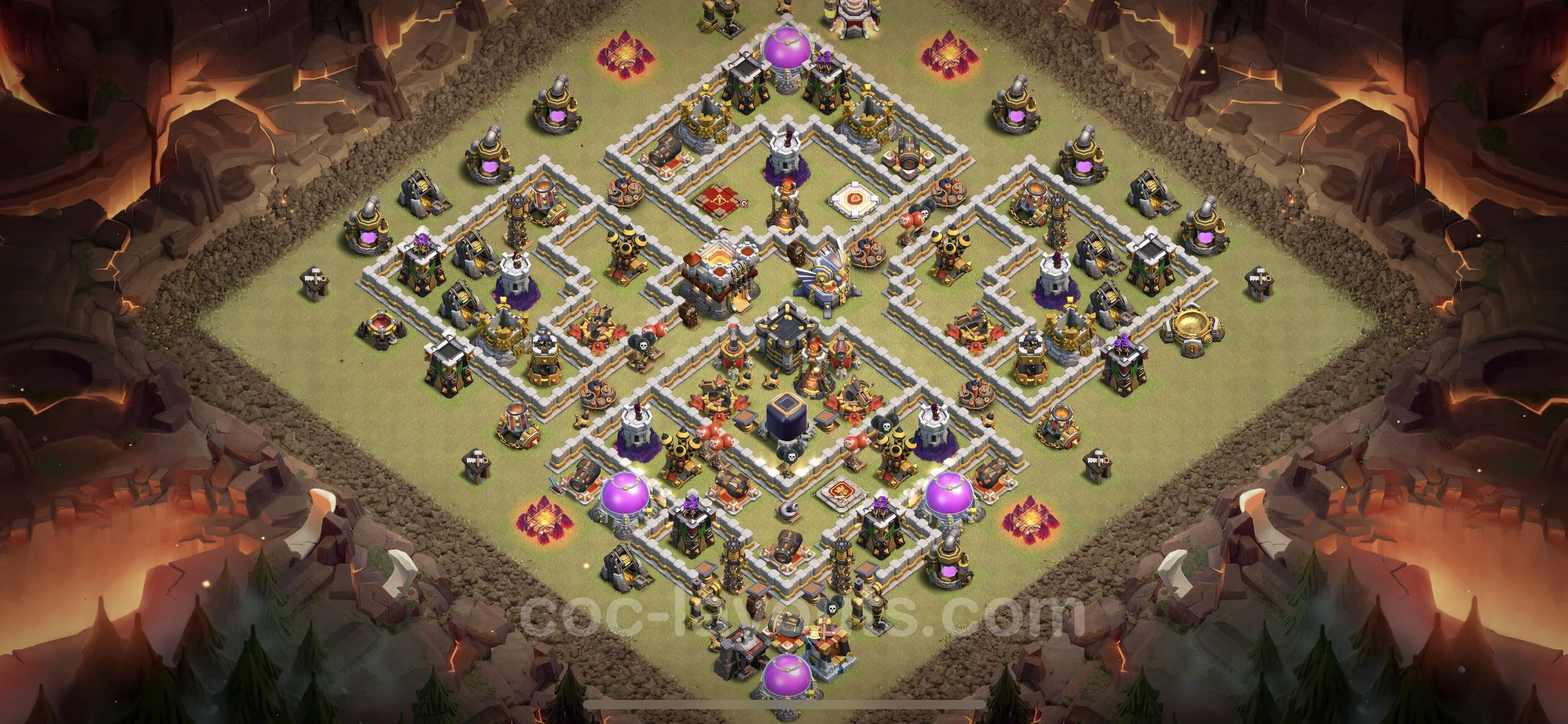 Top War Base TH11 with Link - Anti 3 Stars CWL Plan - Clash of Clans - (#62) — Krieg BH11