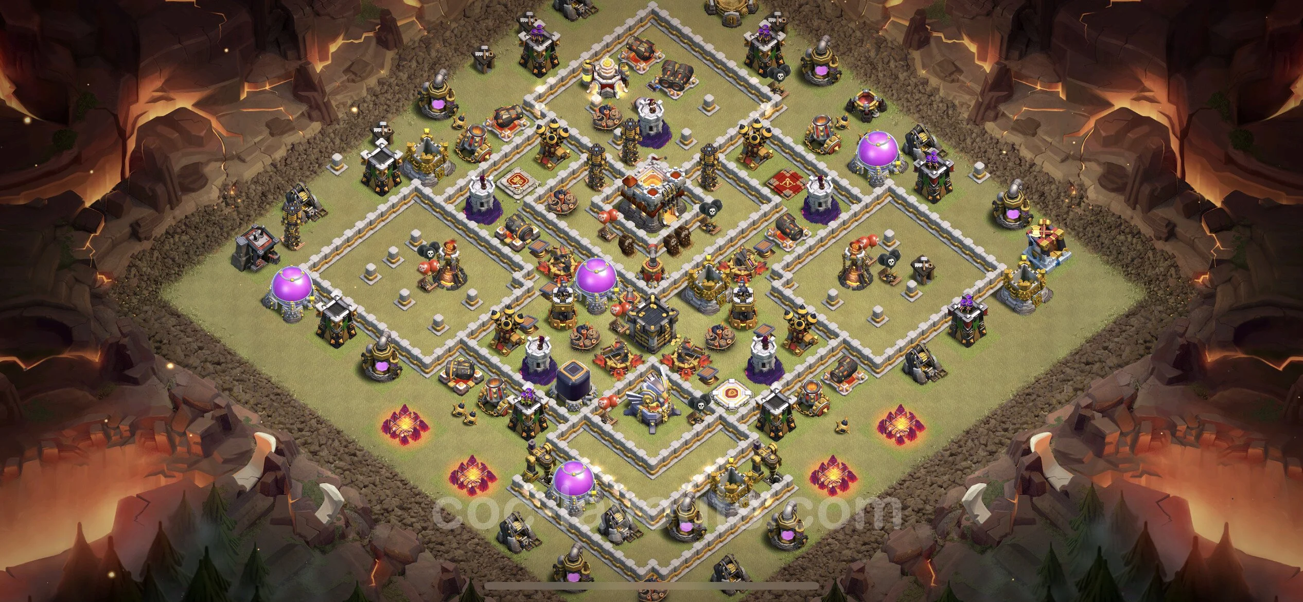 Top War Base TH11 with Link, Anti Everything - Anti 3 Stars CWL Plan - Clash of Clans - (#63) — War BH11