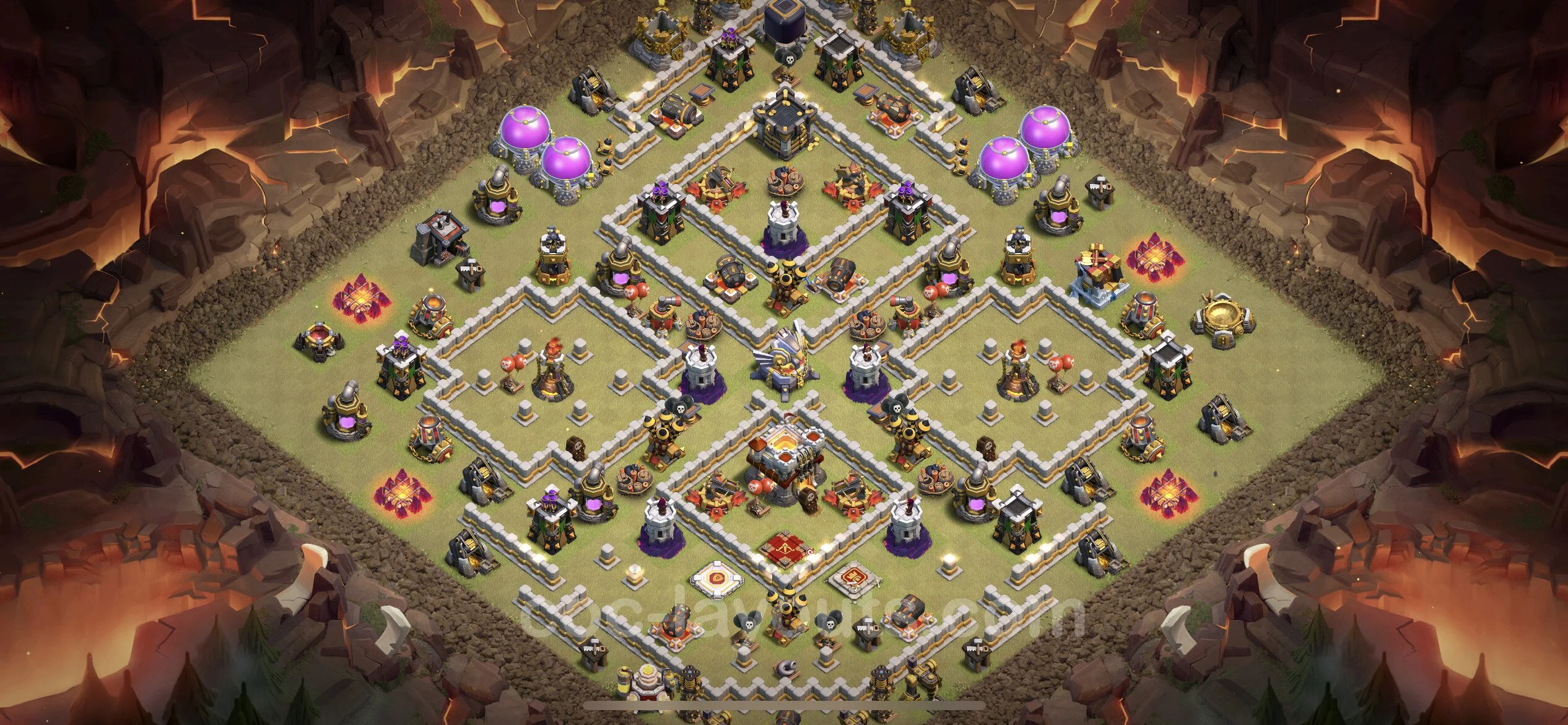 Top War Base TH11 with Link, Anti Air / Electro Dragon - Anti 3 Stars CWL Plan - Clash of Clans - (#64) — Guerra BH11