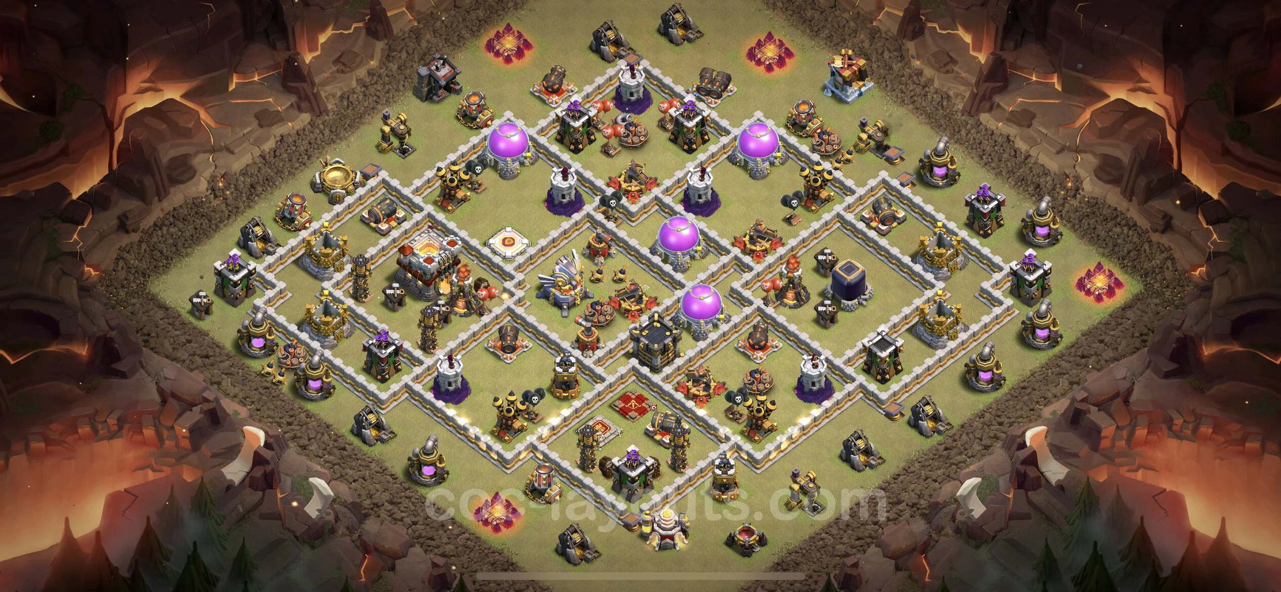 Top War Base TH11 with Link, Anti Everything, Hybrid - CWL Defence Plan - Clash of Clans - (#77) — वॉर BH11
