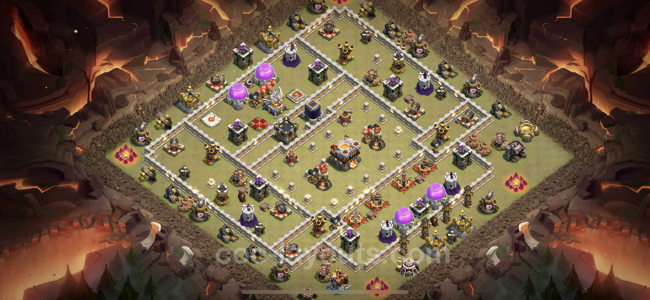 Top War Base TH11 with Link, Anti Everything - Max Levels CWL Plan - Clash of Clans - (#82) — Savaş BH11