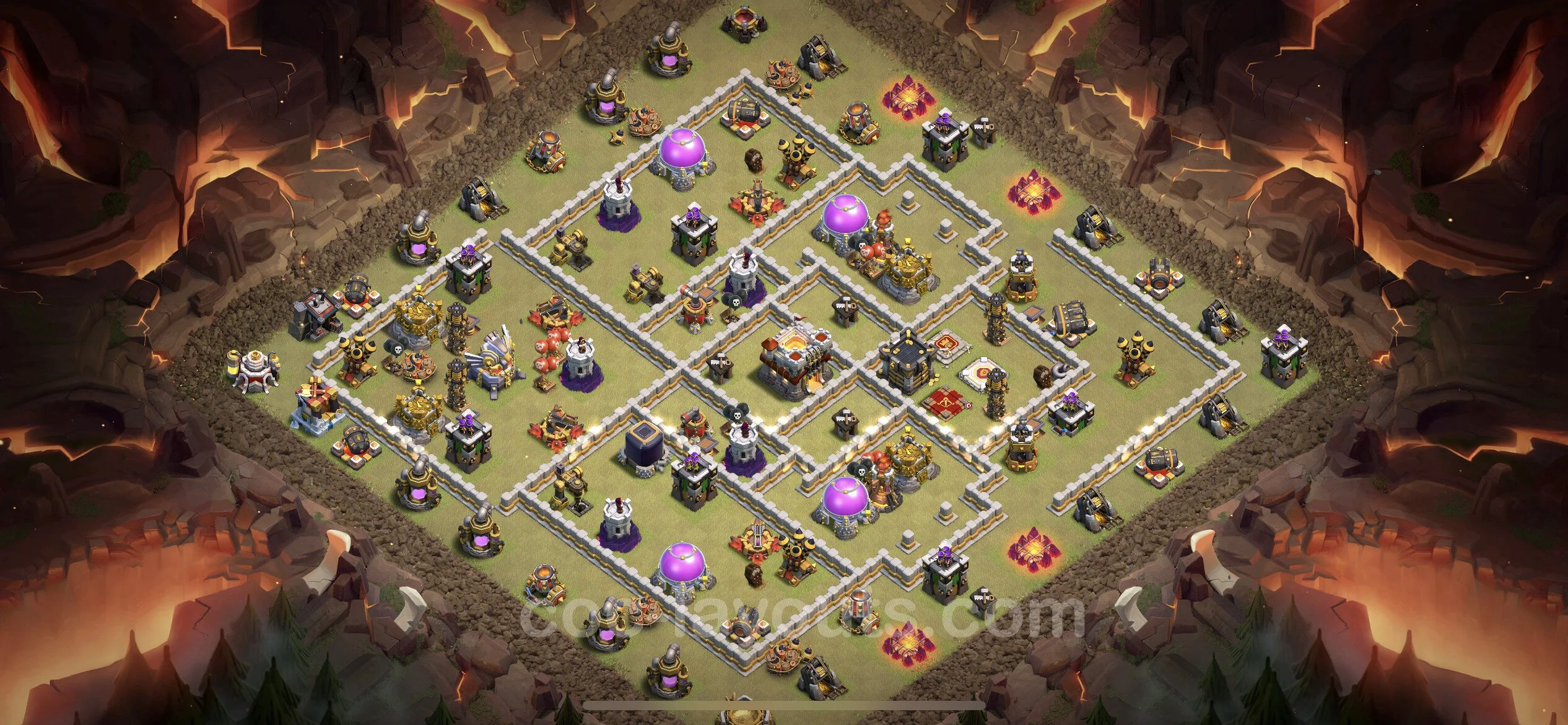 Top War Base TH11 with Link, Hybrid - Anti 2 Stars CWL Plan - Clash of Clans - (#86) — Wojna BH11