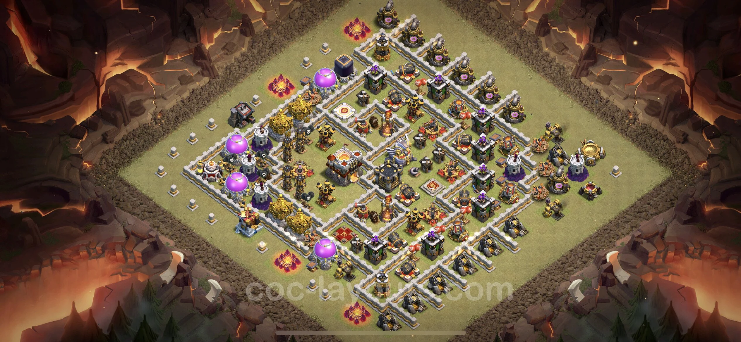 Top War Base TH11 with Link - Anti 3 Stars CWL Plan - Clash of Clans - (#89) — Oorlog BH11