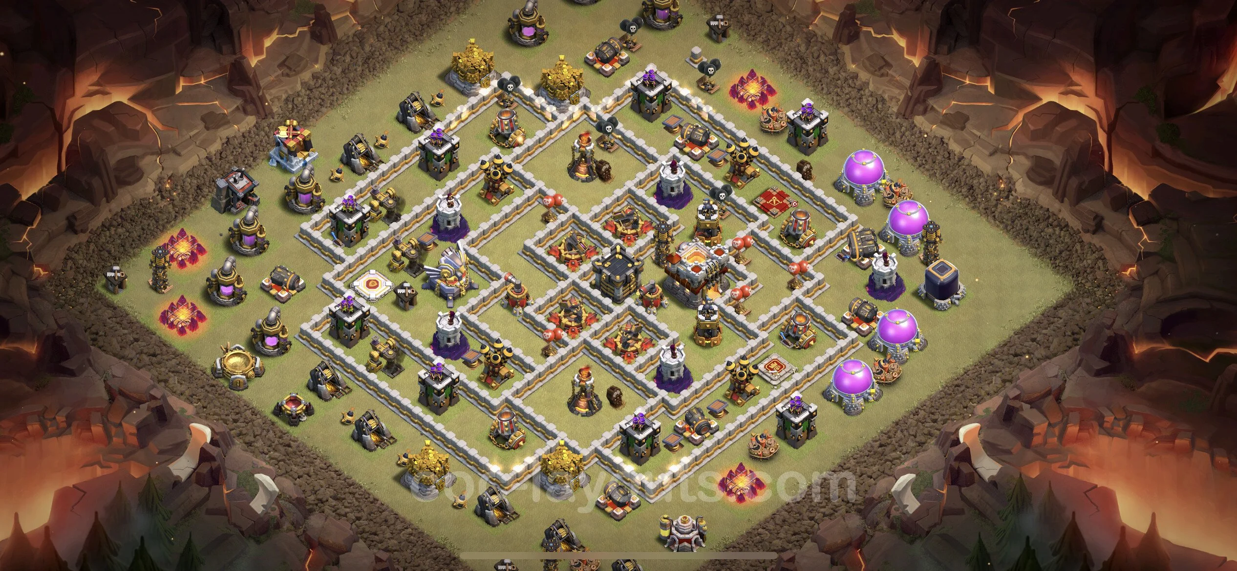 Top War Base TH11 with Link, Anti 3 Stars - Max Levels CWL Plan - Clash of Clans - (#90) — Wojna BH11
