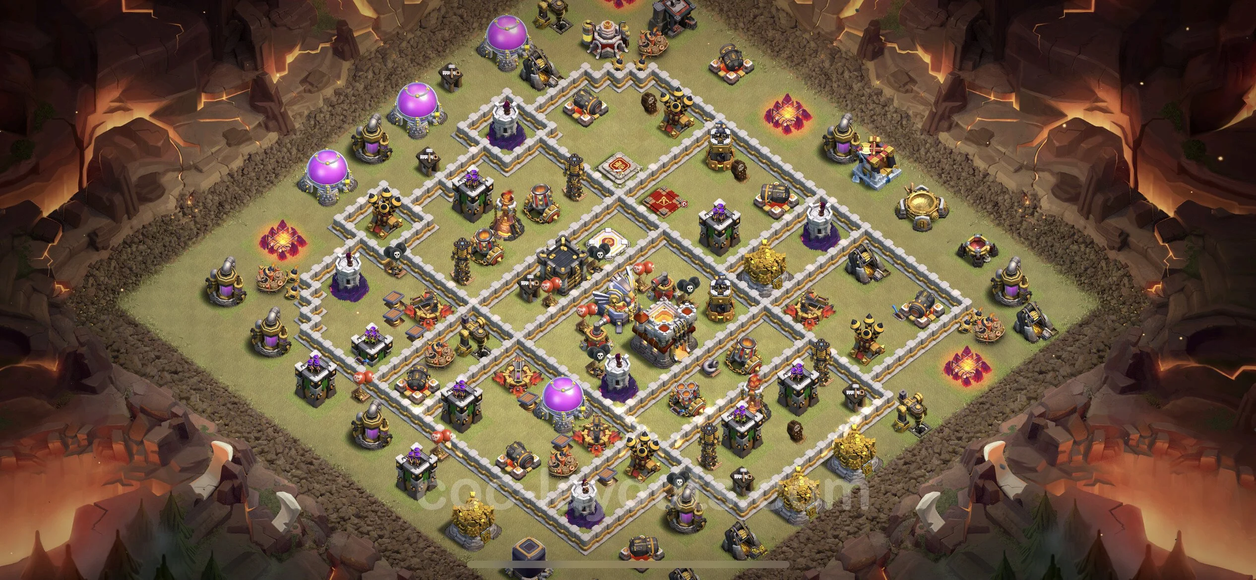 Top War Base TH11 with Link - Anti 3 Stars CWL Plan - Clash of Clans - (#91) — Війна BH11