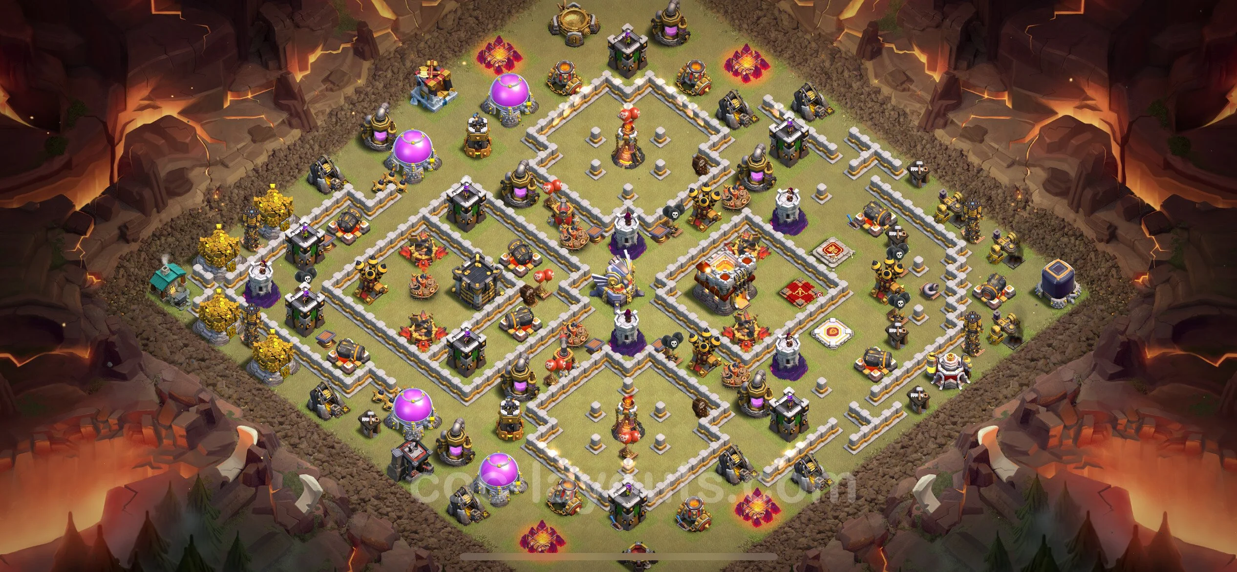 Top War Base TH11 with Link, Anti Everything - Anti 2 Stars CWL Plan - Clash of Clans - (#93) — Война BH11