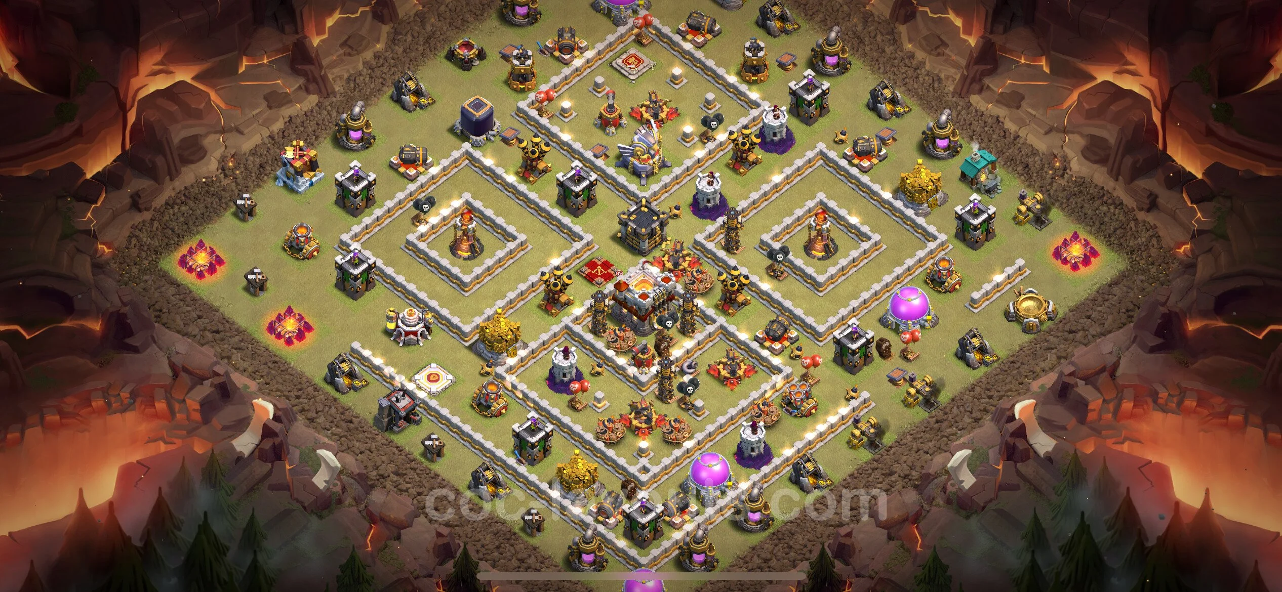 Top War Base TH11 with Link - Anti 3 Stars CWL Plan - Clash of Clans - (#95) — Krieg BH11