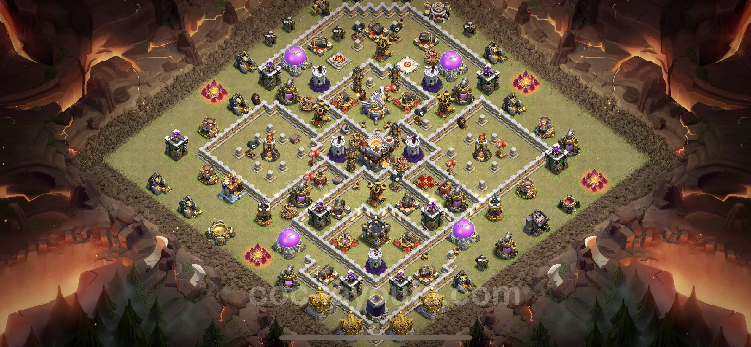 Top War Base TH11 with Link - CWL Defence Plan - Clash of Clans - (#96) — वॉर BH11