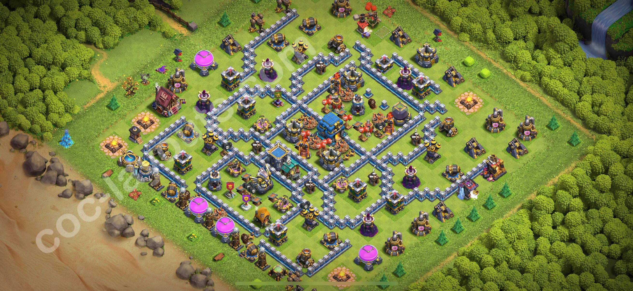 Anti 2 Stars Base TH12 with Link, Legend League - best plan / layout / design - Clash of Clans 2026 - (#107) — Defense TH12
