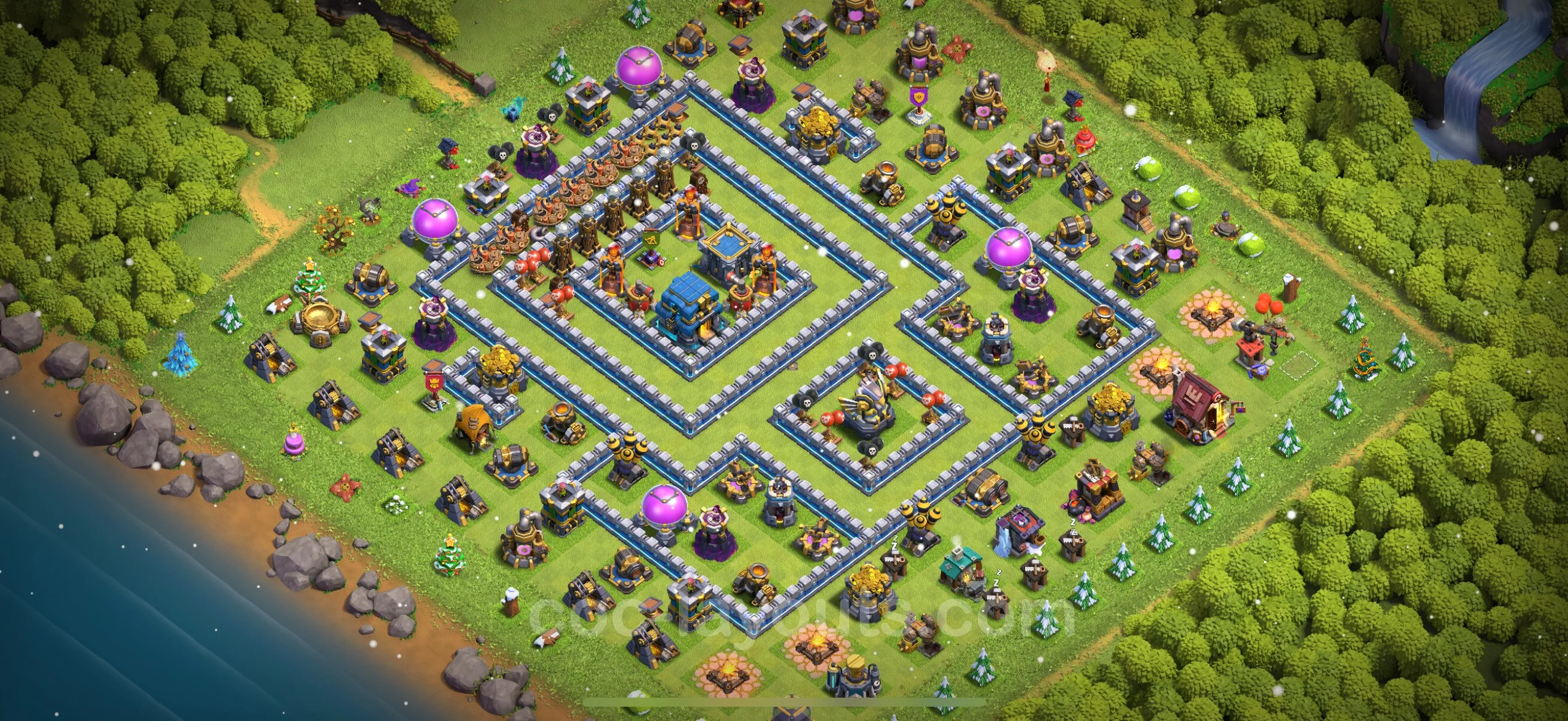 Base TH12 with Link - Anti Dragon Defence Plan / Anti Air - Clash of Clans - (#119) — Захист TH12