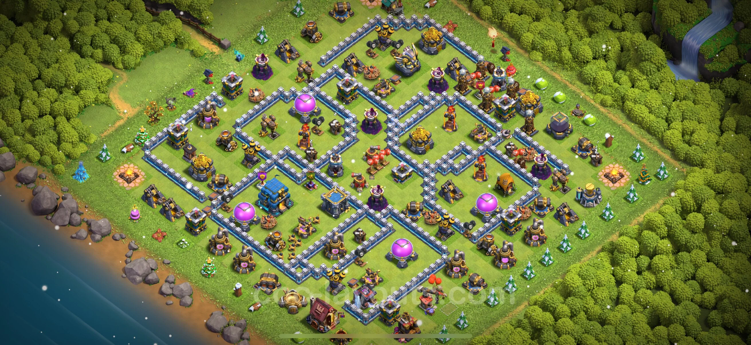 Anti 3 Stars Base TH12 with Link, Anti Everything - best plan / layout / design - Clash of Clans - (#123) — रक्षा TH12