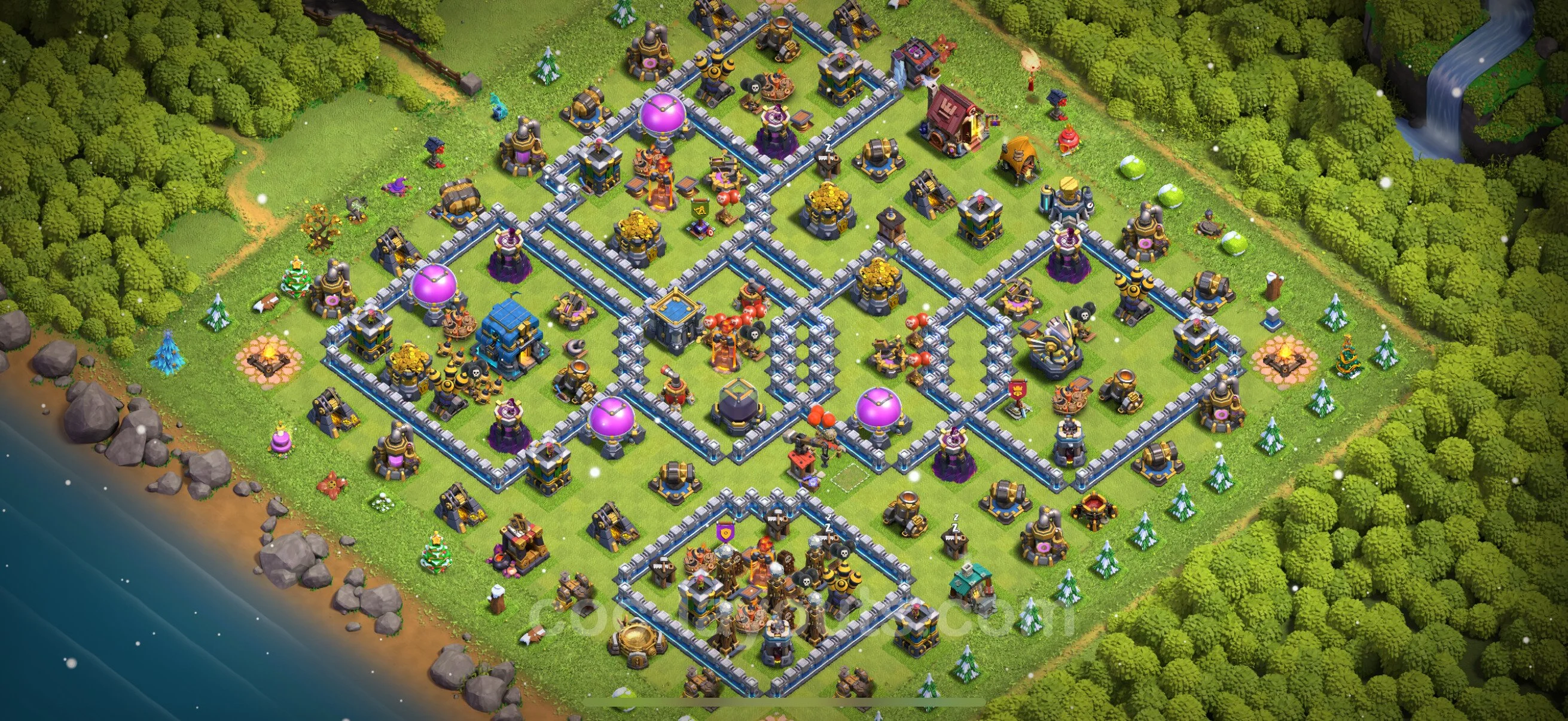 Base TH12 with Link, Anti Everything - Anti Dragon Defence Plan / Anti Air - Clash of Clans - (#132) — Захист TH12