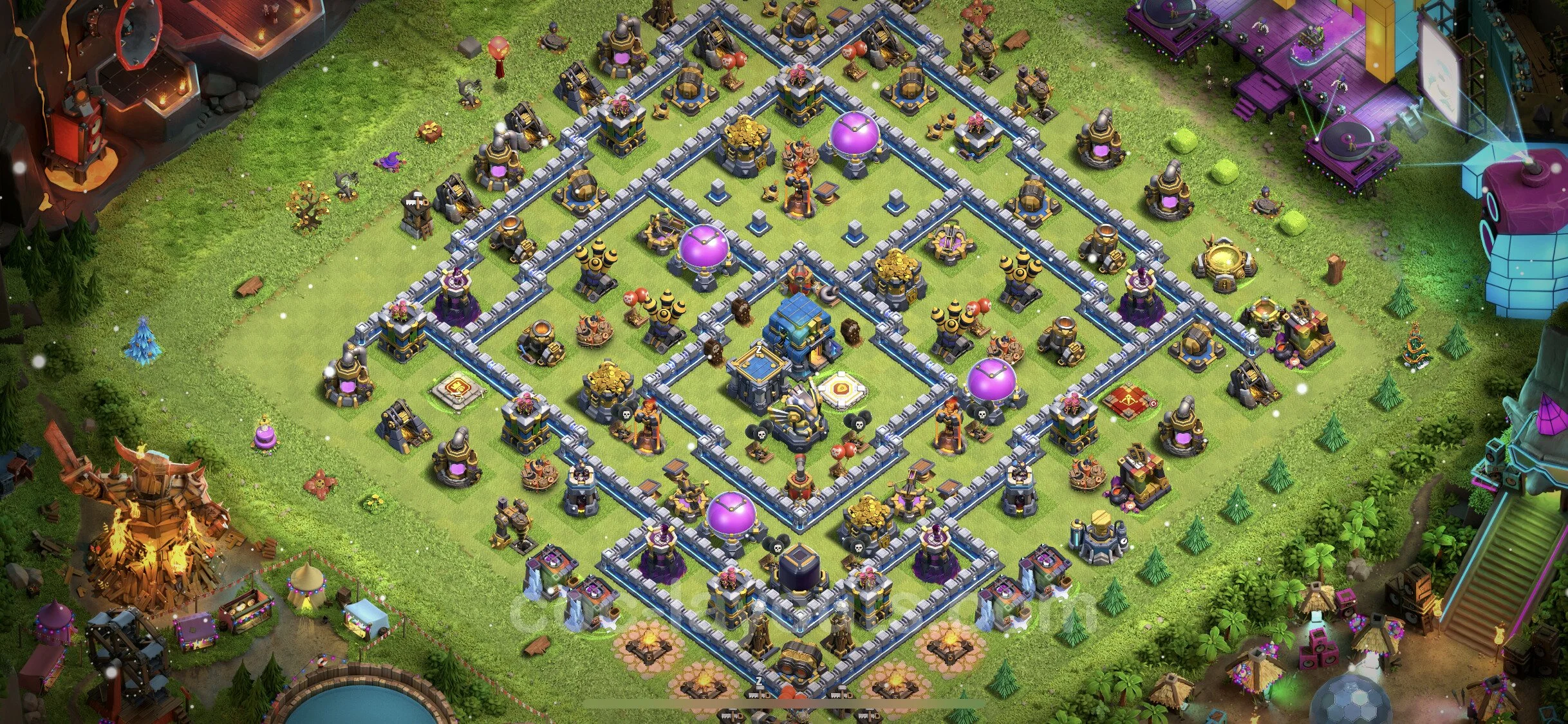 Anti 2 Stars Base TH12 with Link, Legend League - best plan / layout / design - Clash of Clans - (#44)