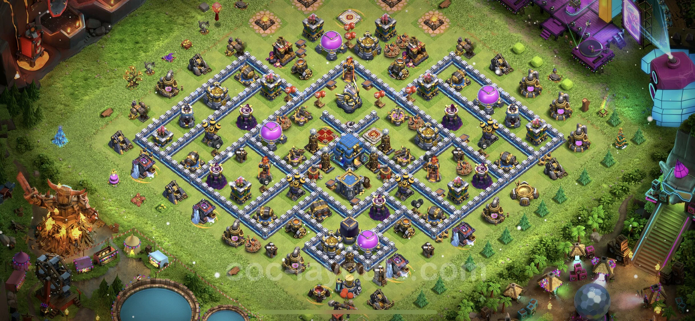 Anti 2 Stars Base TH12 with Link, Legend League - best plan / layout / design - Clash of Clans - (#46)