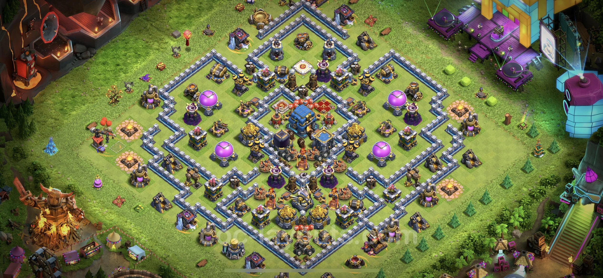 Unbeatable Base TH12 with Link - best plan / Anti Loot / design - Clash of Clans - (#51) — Défense TH12