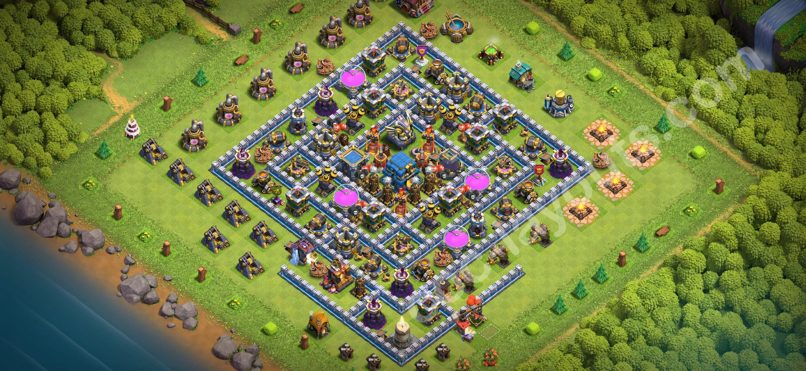 Farming Base TH12 with Link - plan / layout / design - Clash of Clans 2026 - (#101) — Farm TH12