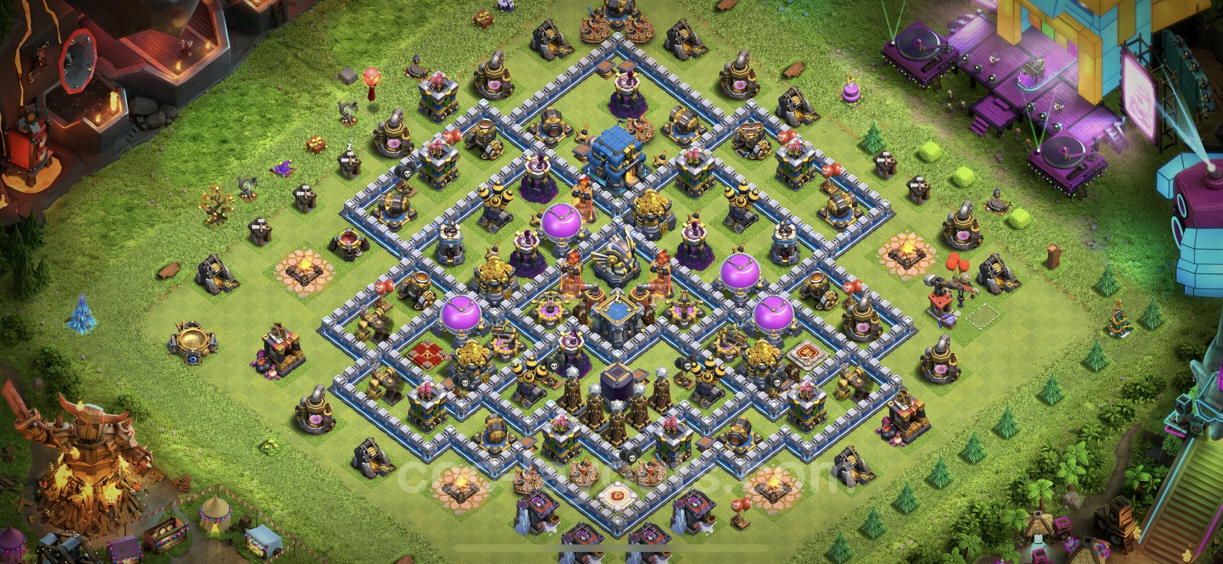 Farming Base TH12 with Link, Anti Everything, Hybrid - plan / layout / design - Clash of Clans - (#39)