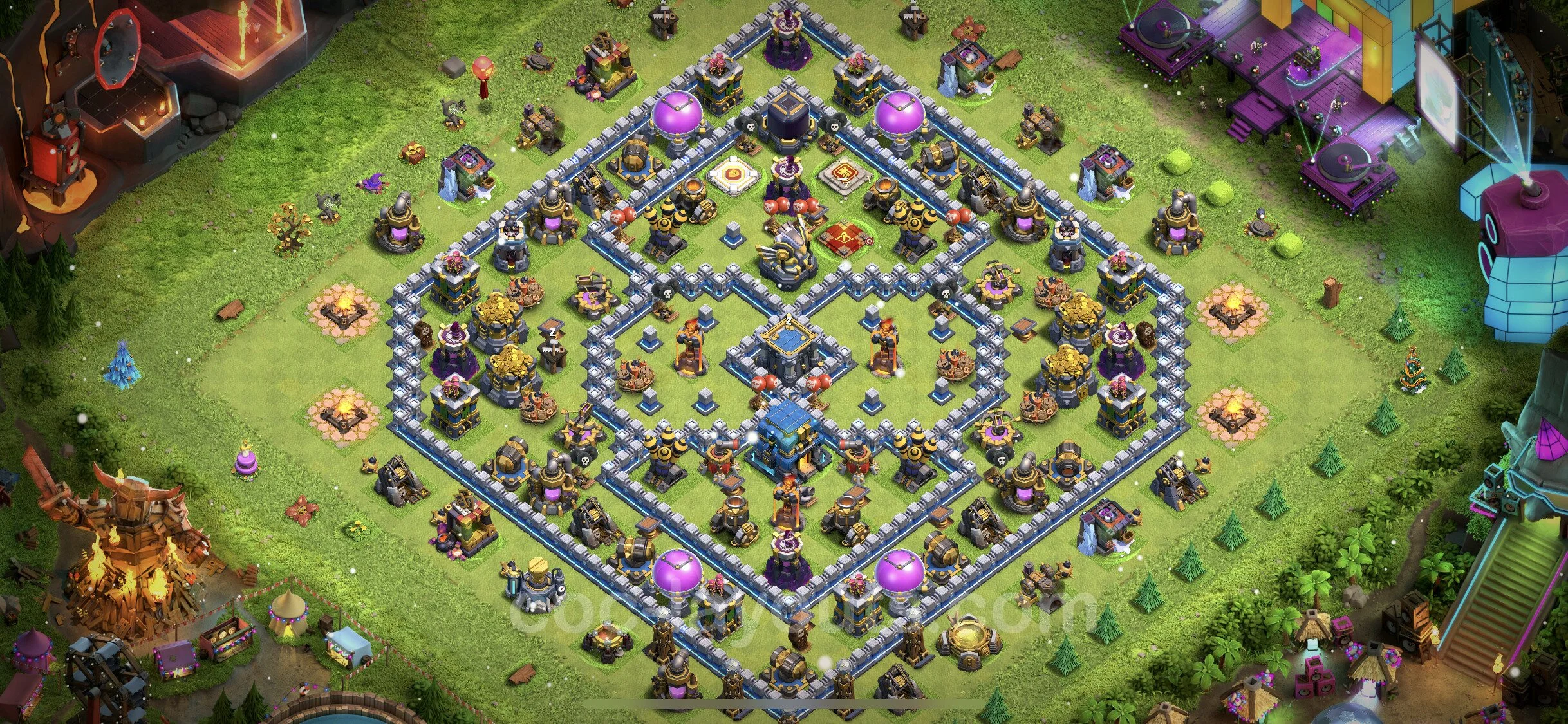 Farming Base TH12 with Link, Legend League, Hybrid - plan / layout / design - Clash of Clans - (#44)
