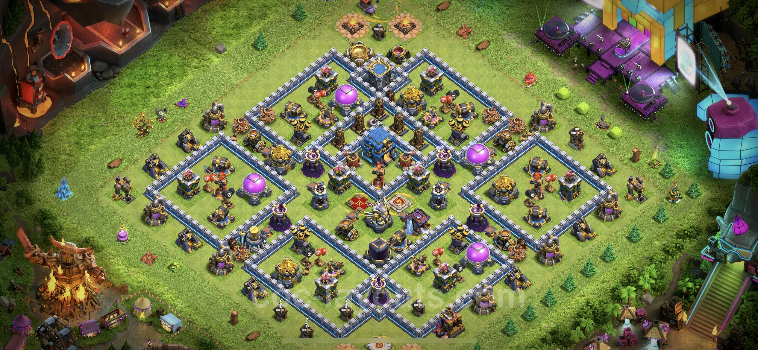 Farming Base TH12 with Link, Anti 3 Stars, Hybrid - plan / layout / design - Clash of Clans - (#48) — फ़ार्मिंग TH12