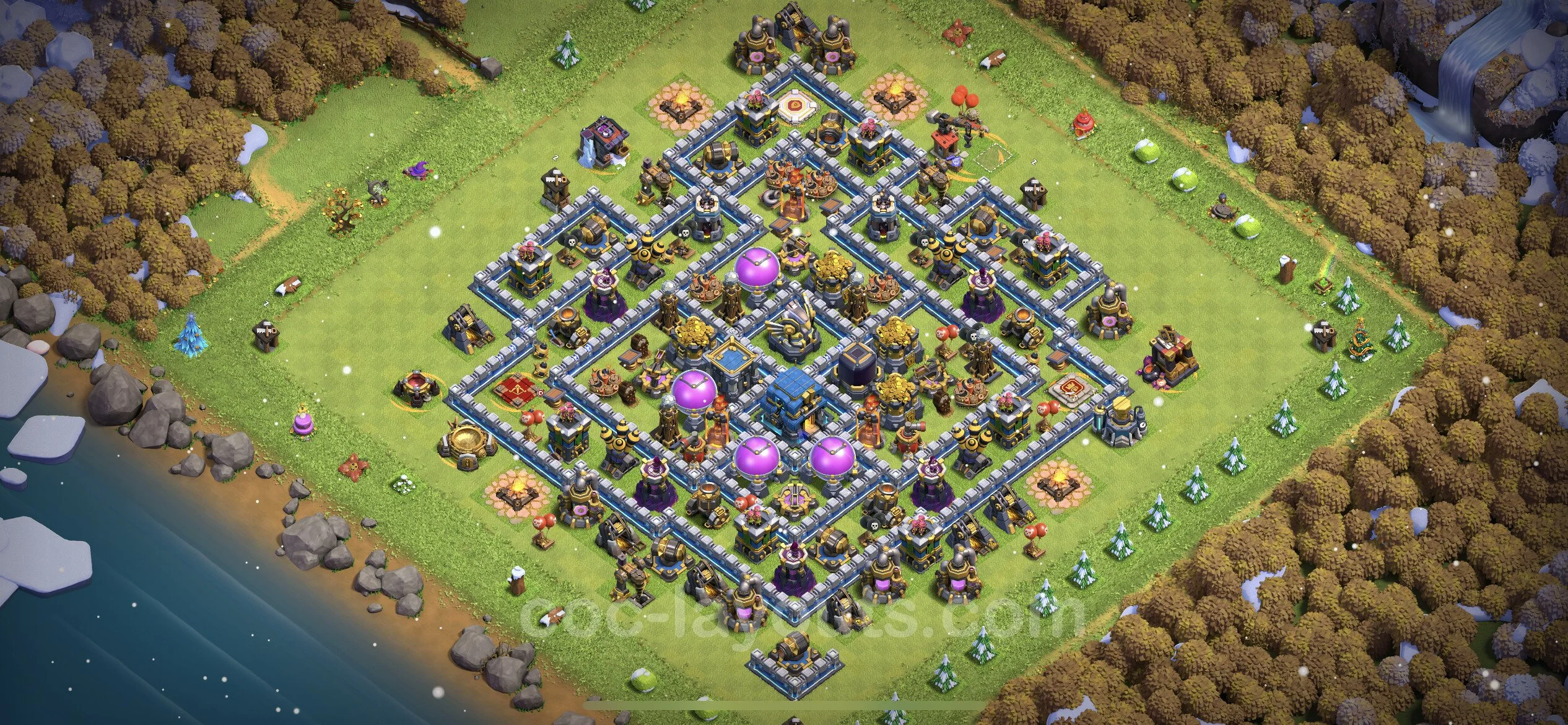 Farming Base TH12 Max Levels with Link, Anti 2 Stars - plan / layout / design - Clash of Clans - (#49) — Фарм TH12