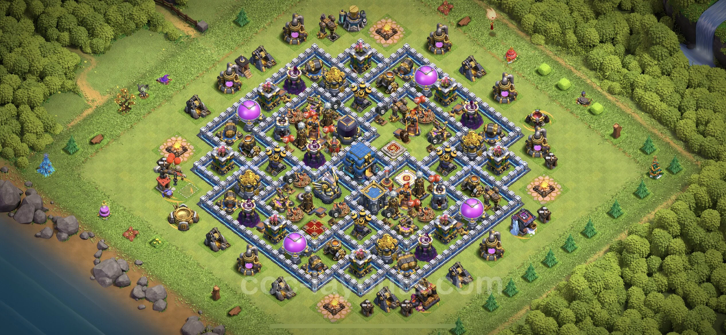 Farming Base TH12 Max Levels with Link, Hybrid - plan / layout / design - Clash of Clans - (#68) — Farm TH12