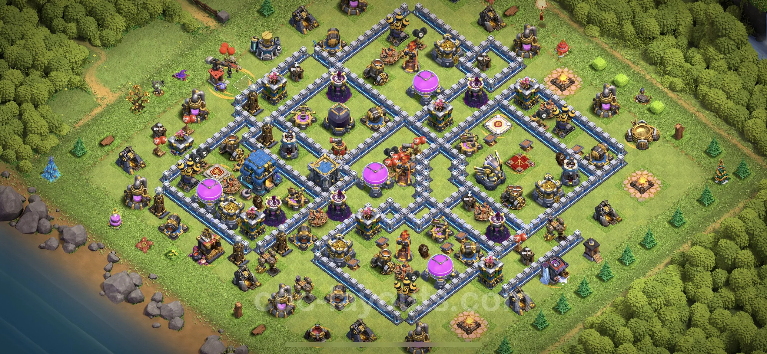 Farming Base TH12 Max Levels with Link, Hybrid - plan / layout / design - Clash of Clans - (#69) — Farm TH12