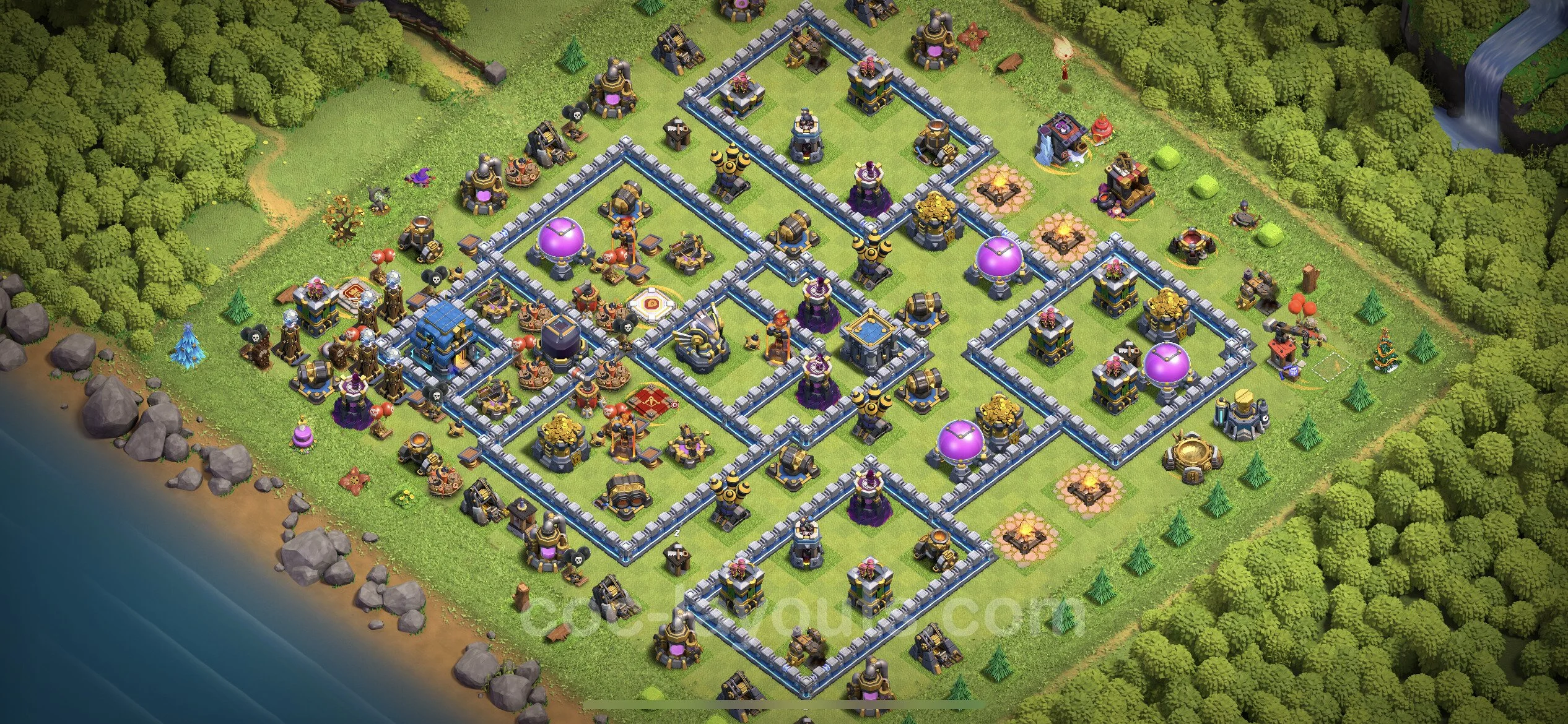 Farming Base TH12 Max Levels with Link, Anti Everything - plan / layout / design - Clash of Clans - (#72) — Фарм TH12