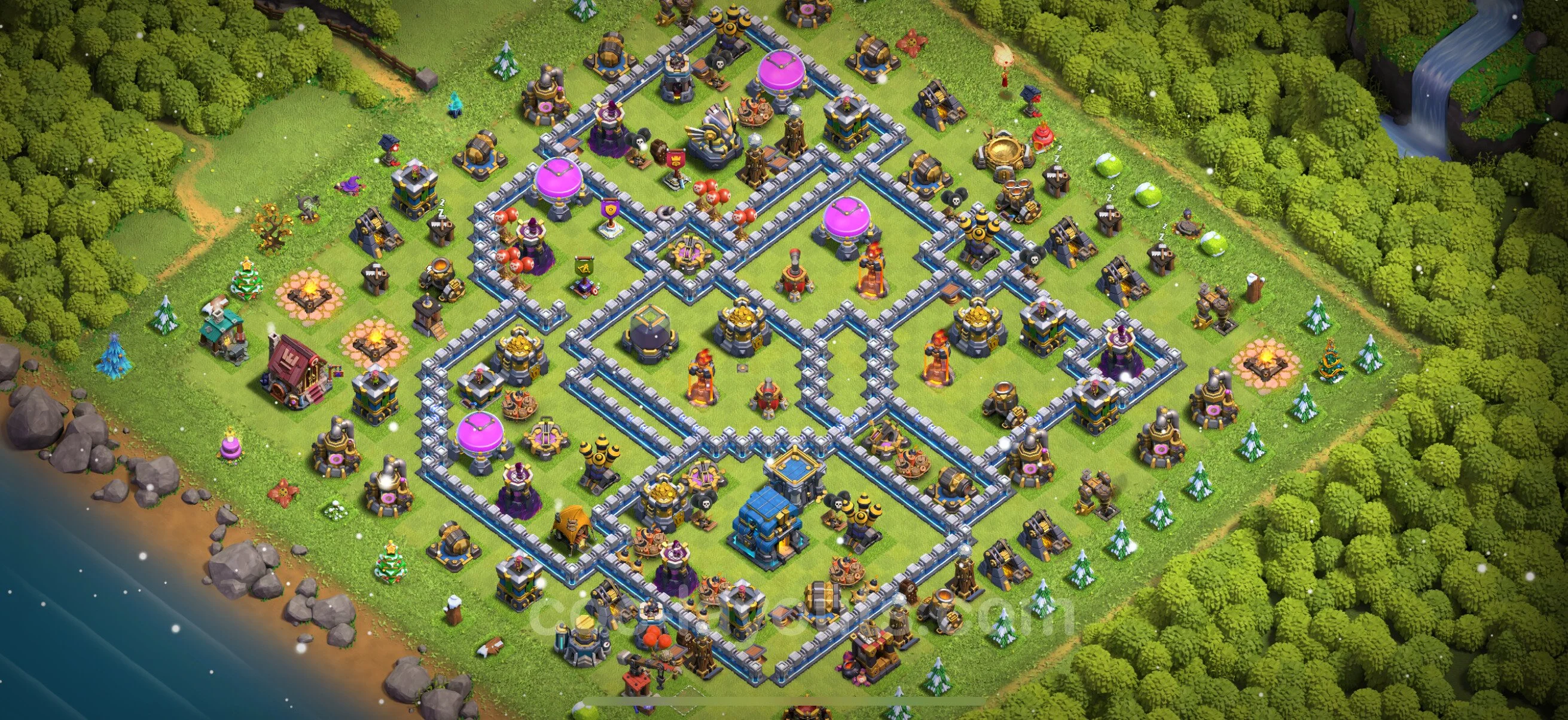 Farming Base TH12 Max Levels with Link, Anti 3 Stars - plan / layout / design - Clash of Clans - (#79) — Farm TH12