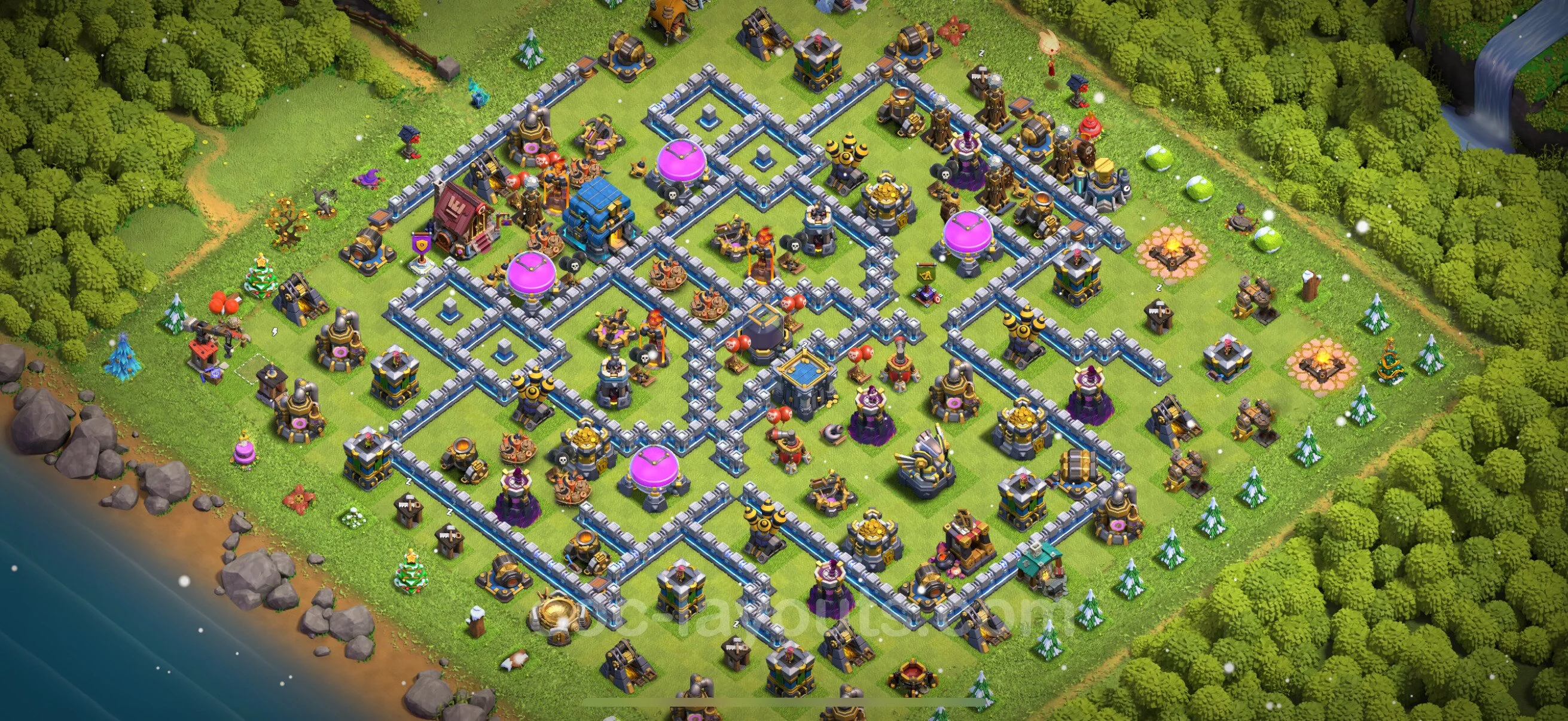 Farming Base TH12 Max Levels with Link, Hybrid - plan / layout / design - Clash of Clans - (#80) — Farm TH12