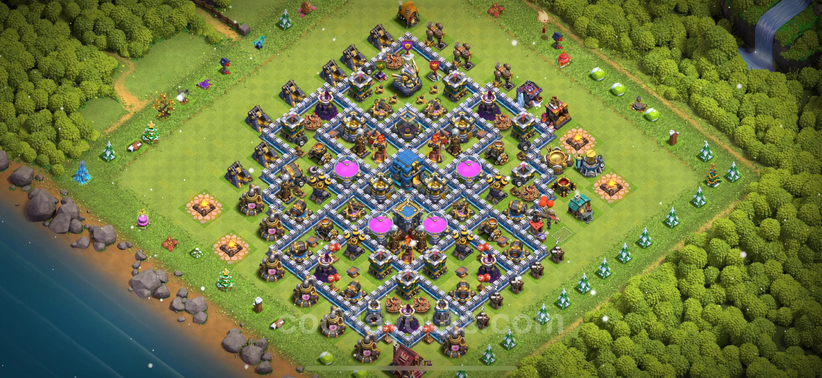 Farming Base TH12 Max Levels with Link, Anti Everything - plan / layout / design - Clash of Clans - (#90) — Фарм TH12