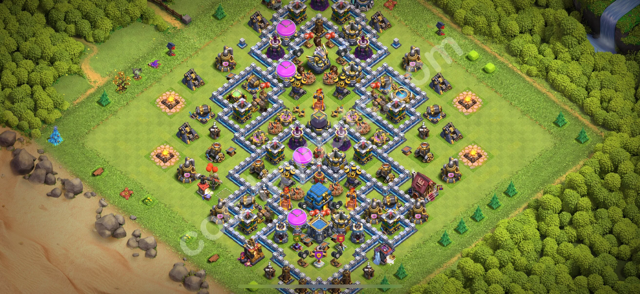 Farming Base TH12 with Link - plan / layout / design - Clash of Clans 2026 - (#94) — Farming TH12