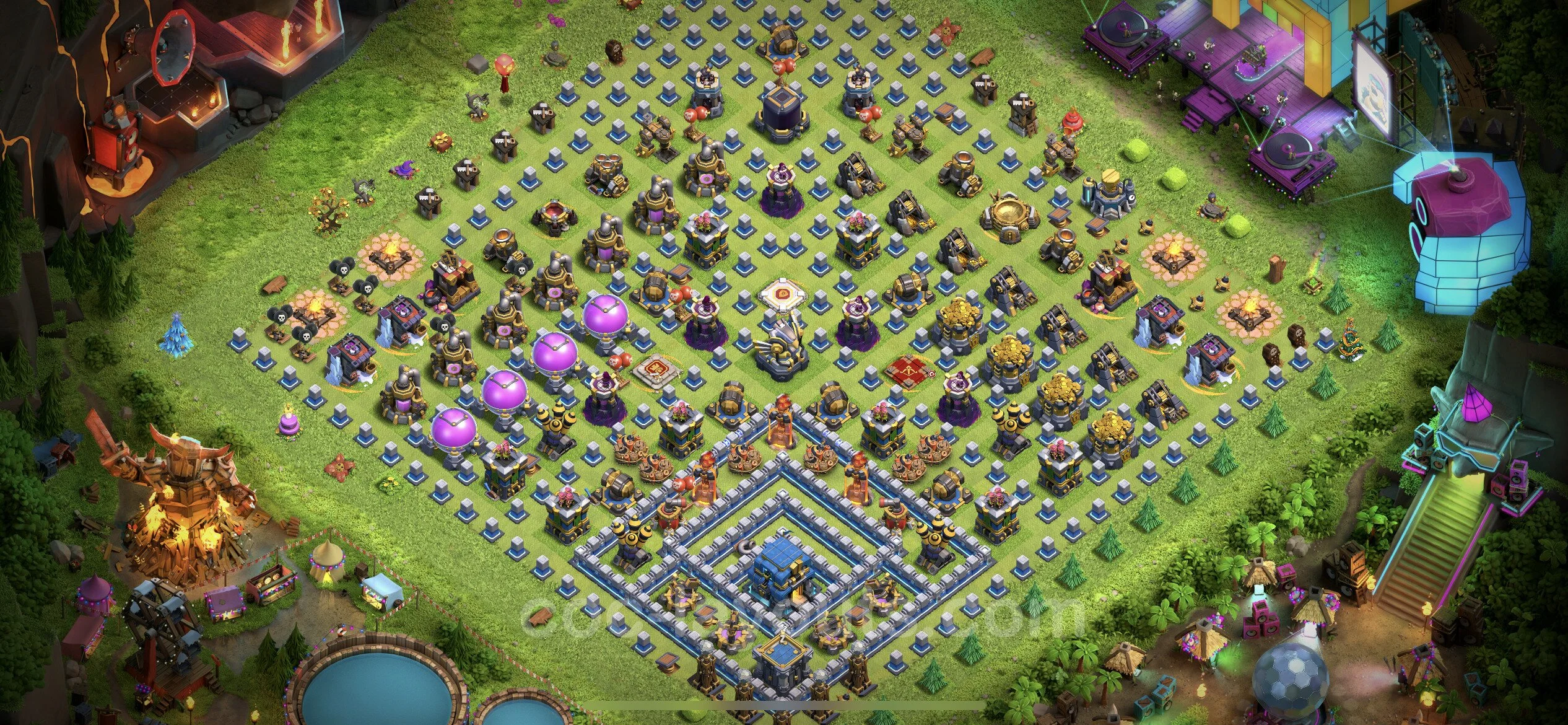 Top Troll Funny Base TH12 with Link - Funny Art Plan - Clash of Clans - (#23) — Plezier TH12
